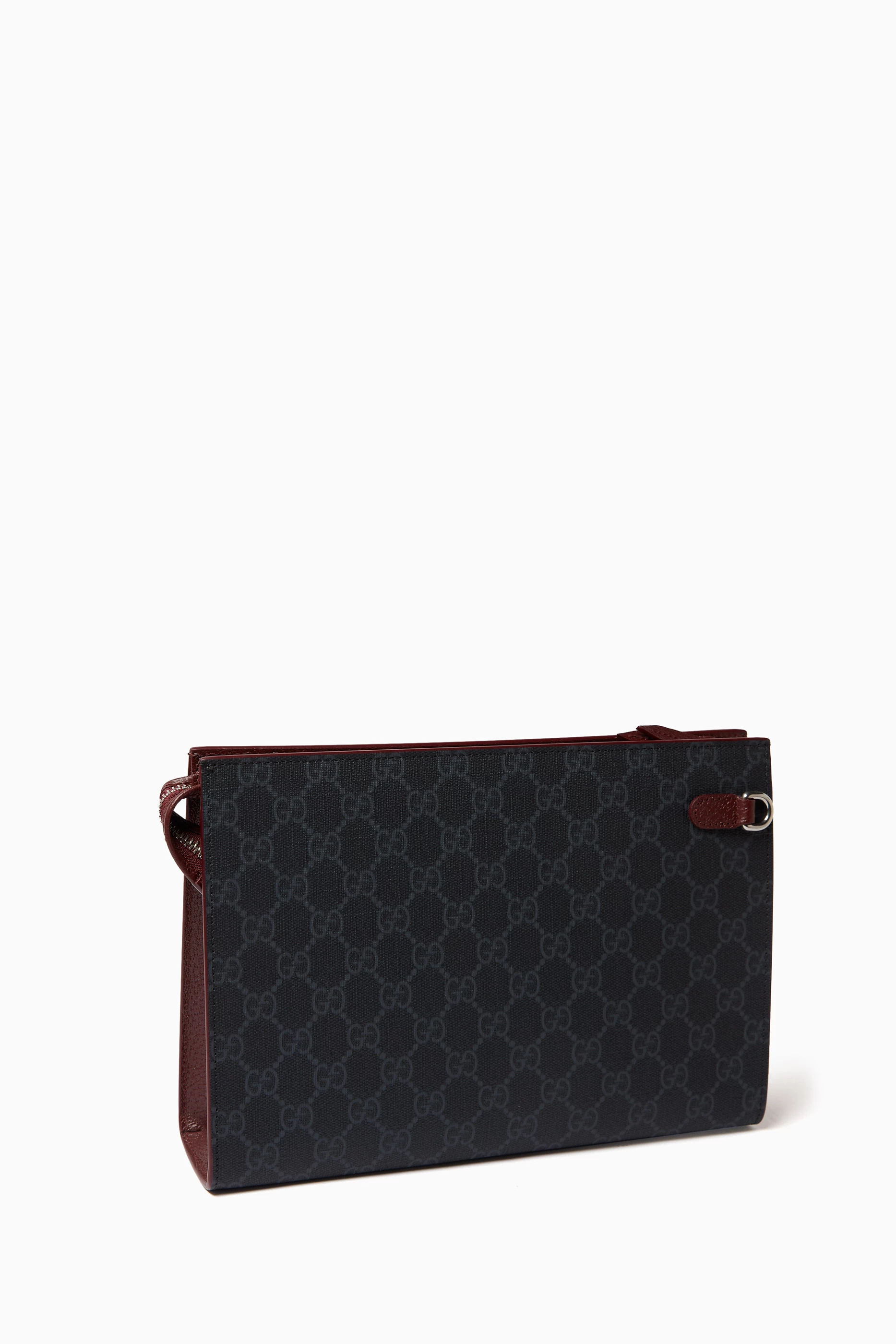 Buy Gucci Black GG Pouch in Supreme Canvas For Men Online Ounass Saudi