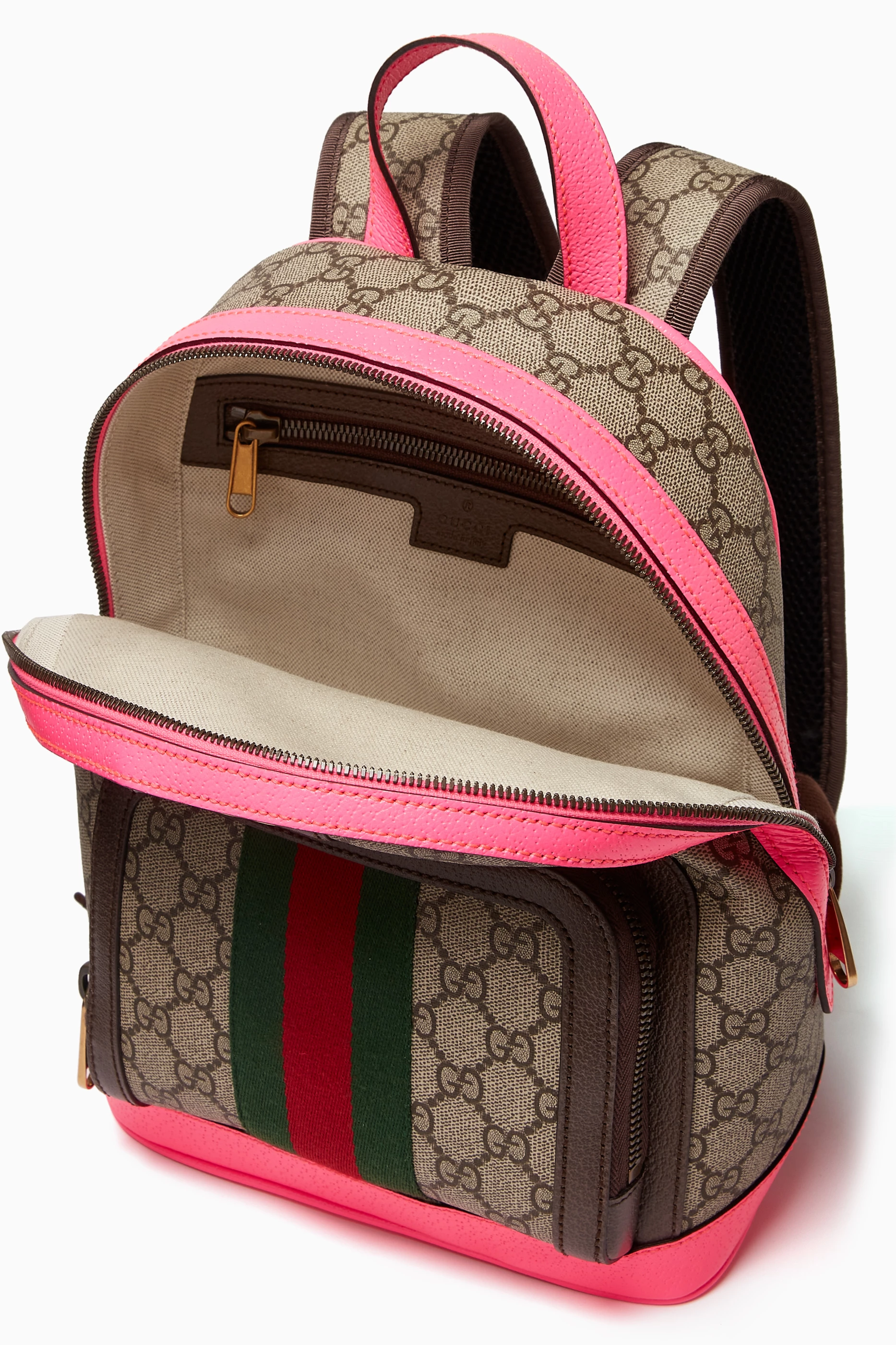 Buy Gucci Neutral Small Ophidia GG Backpack in Canvas For Women Online Ounass Saudi