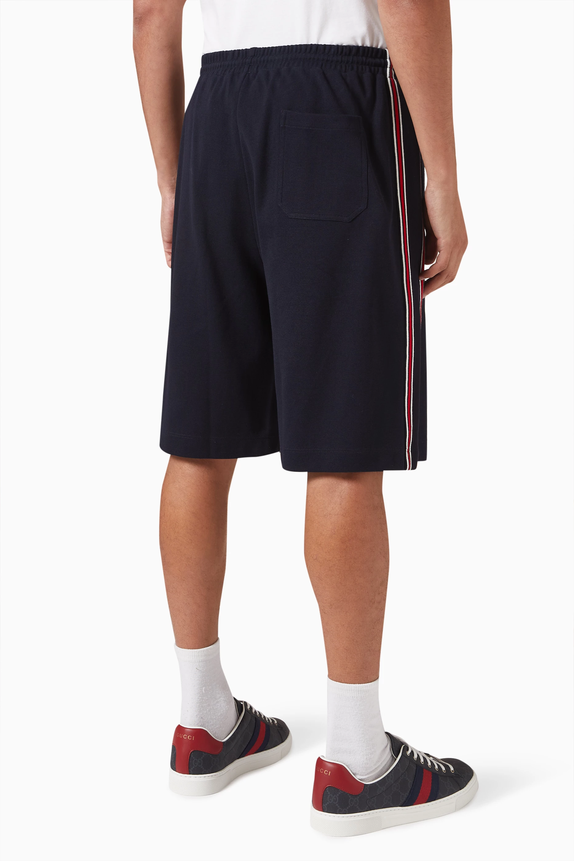 Buy Gucci Blue Basketball Shorts in Cotton Jersey For Men Online Ounass Saudi