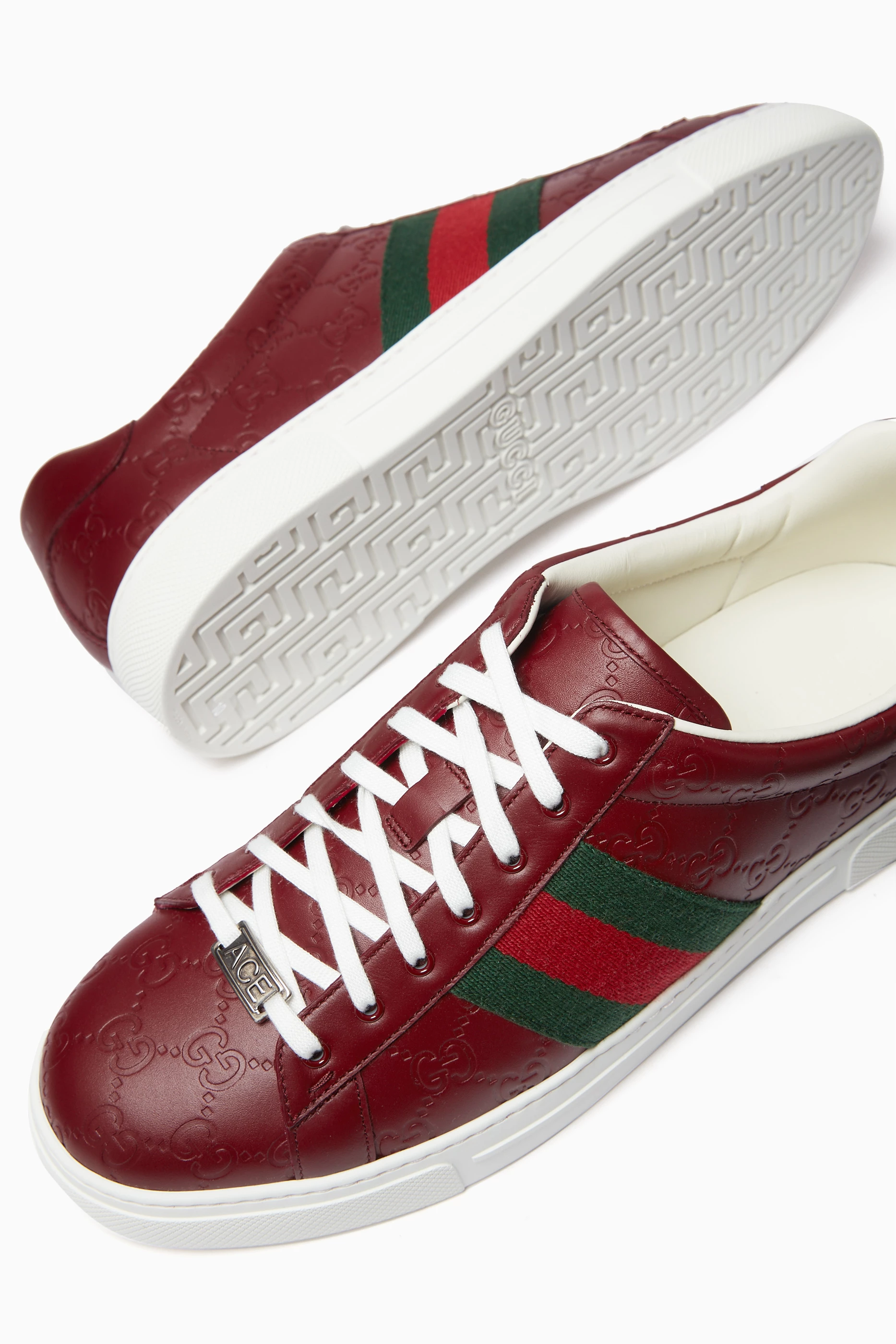 All red gucci sneakers discount