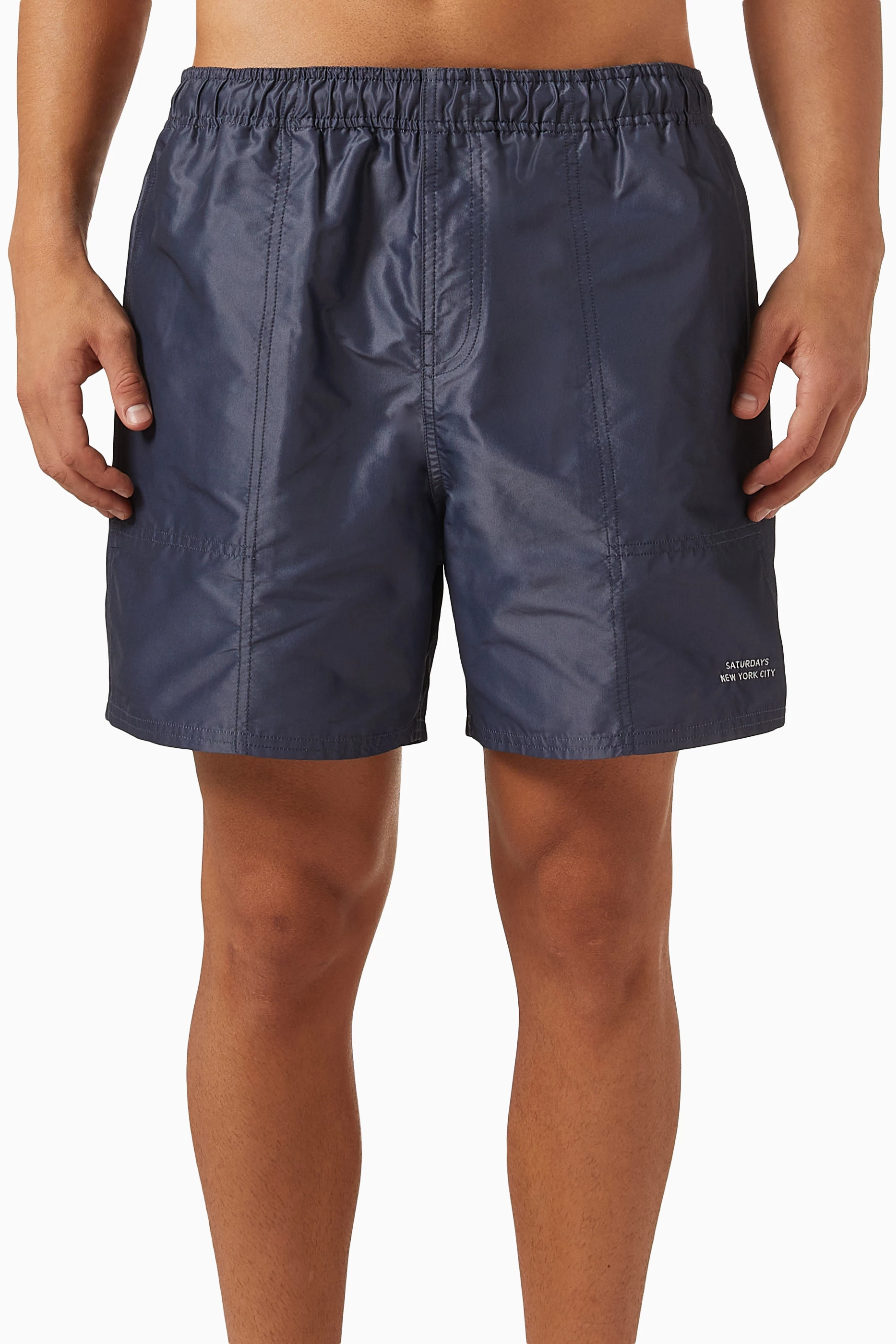 Buy Saturdays NYC Blue Talley Iridescent Swim Shorts in Nylon For Men Online Ounass Saudi