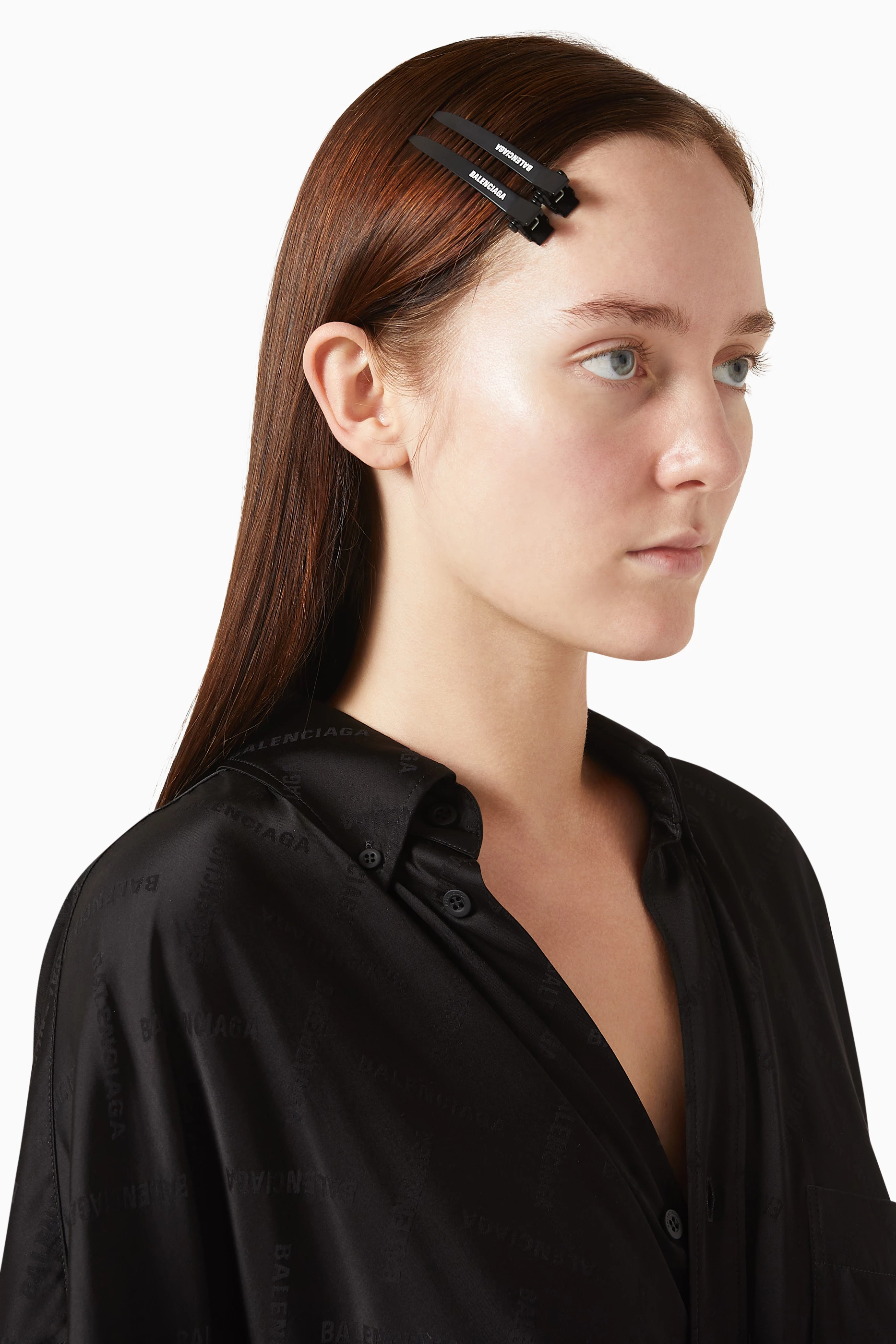 25SS new/BALENCIAGA Holli BBヘアクリップ Hair clip Black Women's Holli Bb Hair Grip in Black | Balenciaga US
