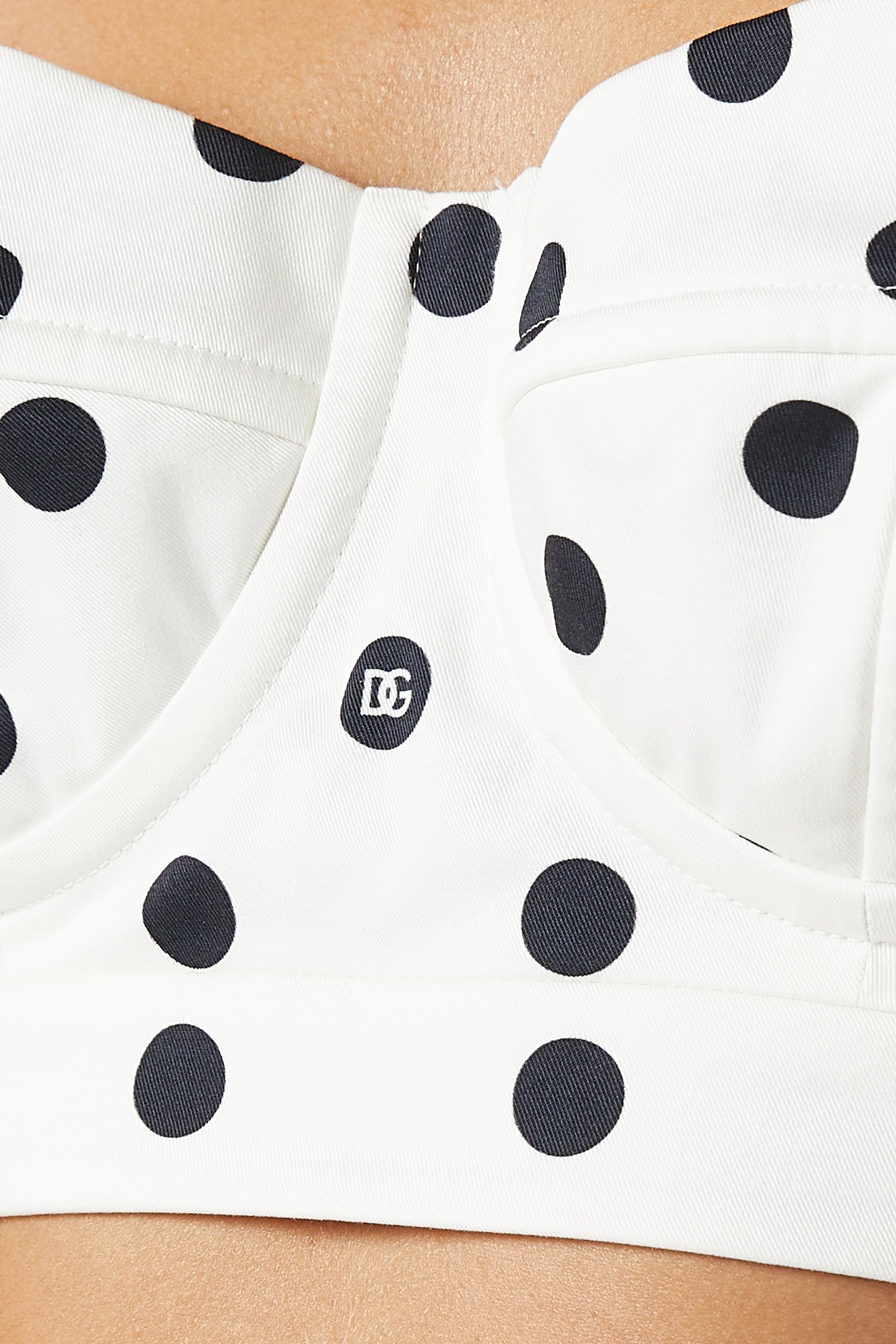 トップス DOLCE&GABBANA Polka Dot Corset Camisole 23602293_53693298_600.jpg