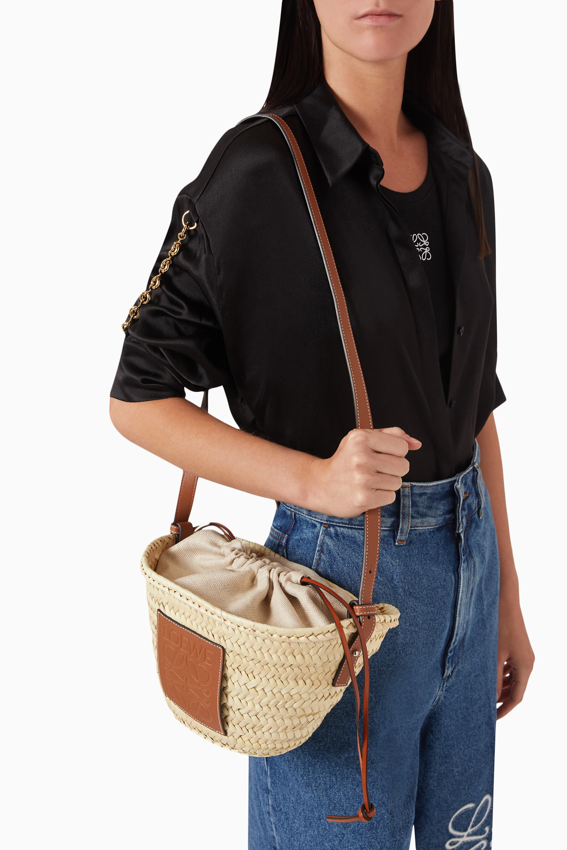 Buy LOEWE Neutral x Paula's Ibiza Drawstring Bucket Bag in