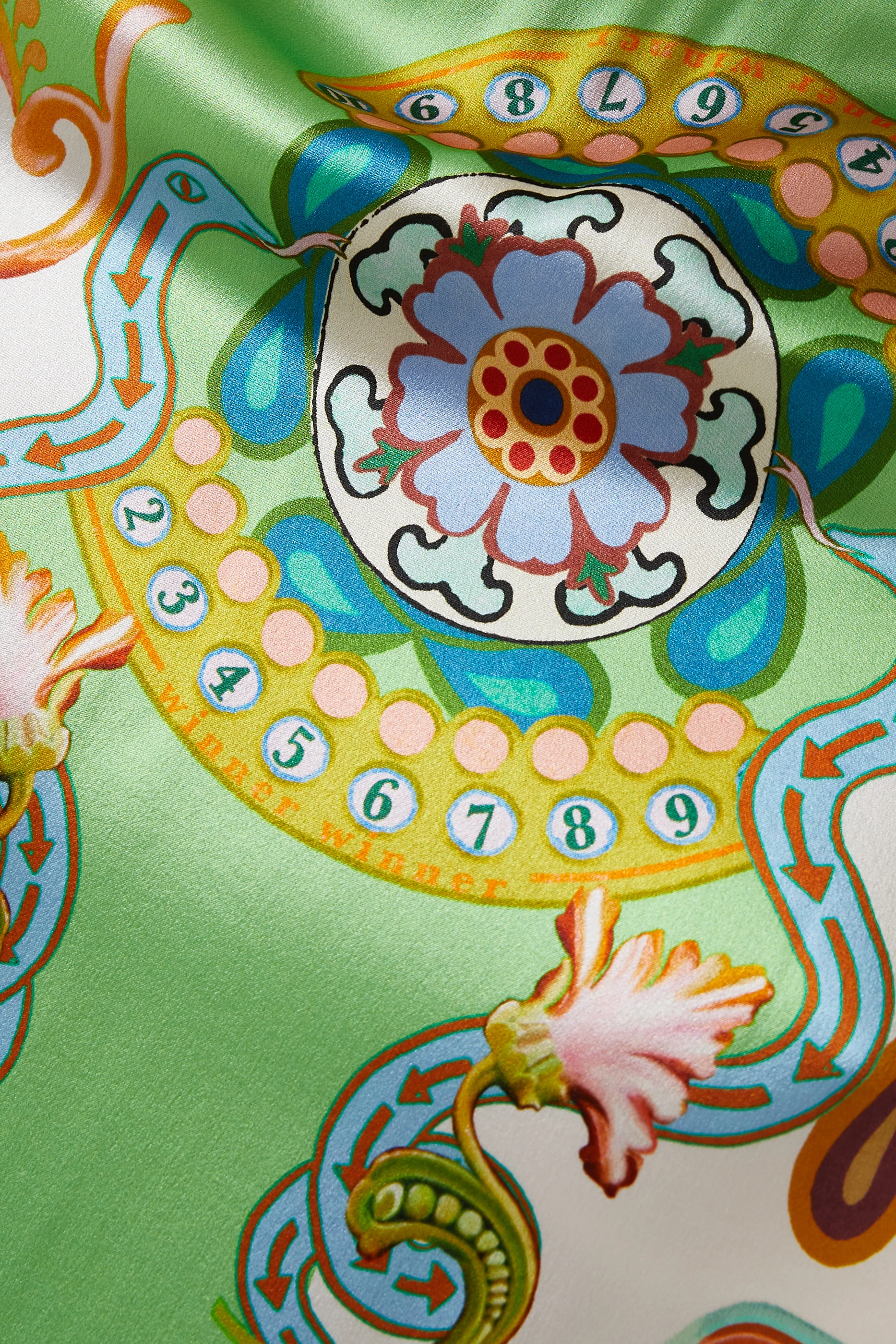 Buy ALEMAIS Multicolour Pinball Printed Midi Dress in Silk For Women Online  | Ounass Saudi