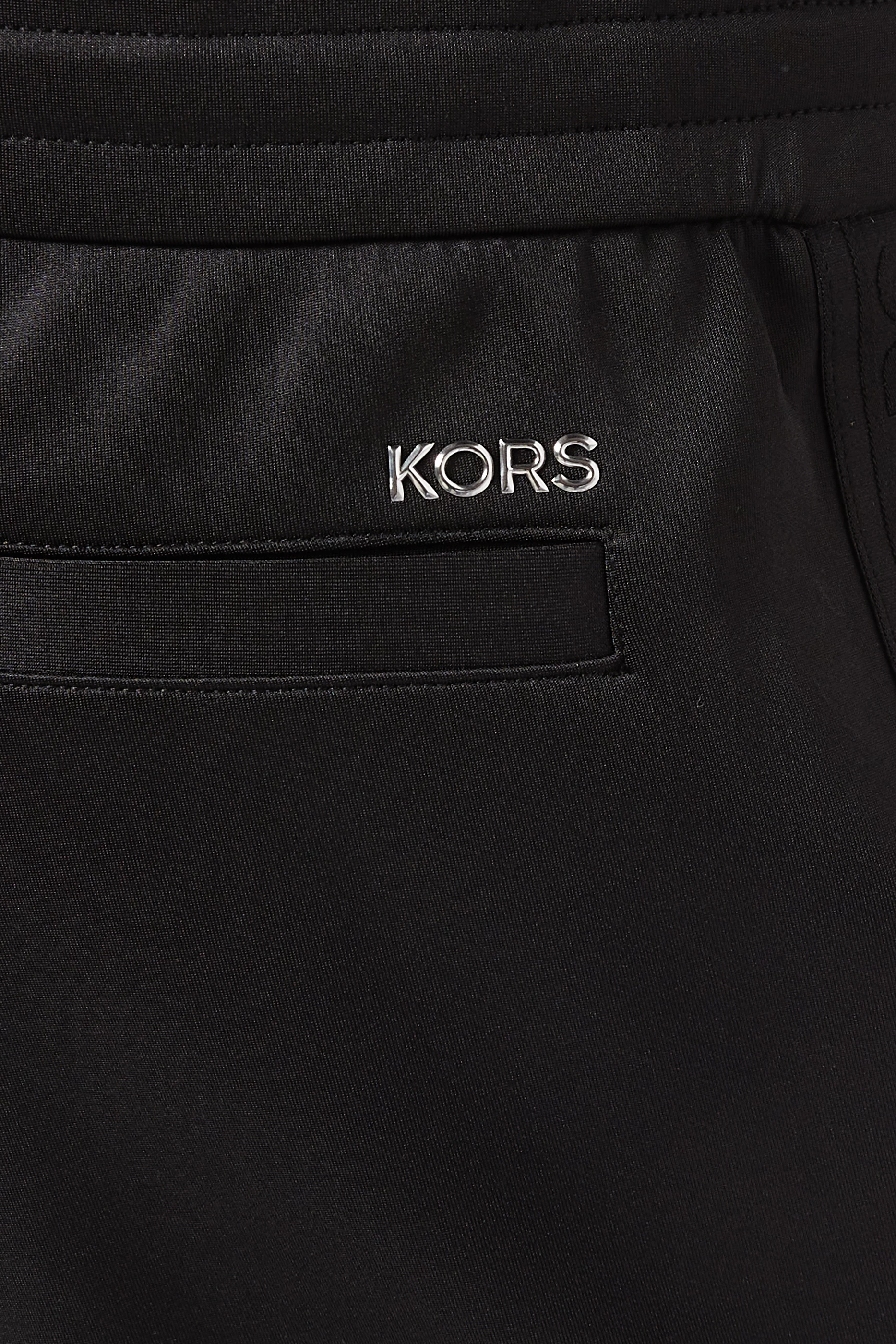 Buy Michael Kors Black Drawstring Joggers in Stretch Jersey For Men Online Ounass Saudi