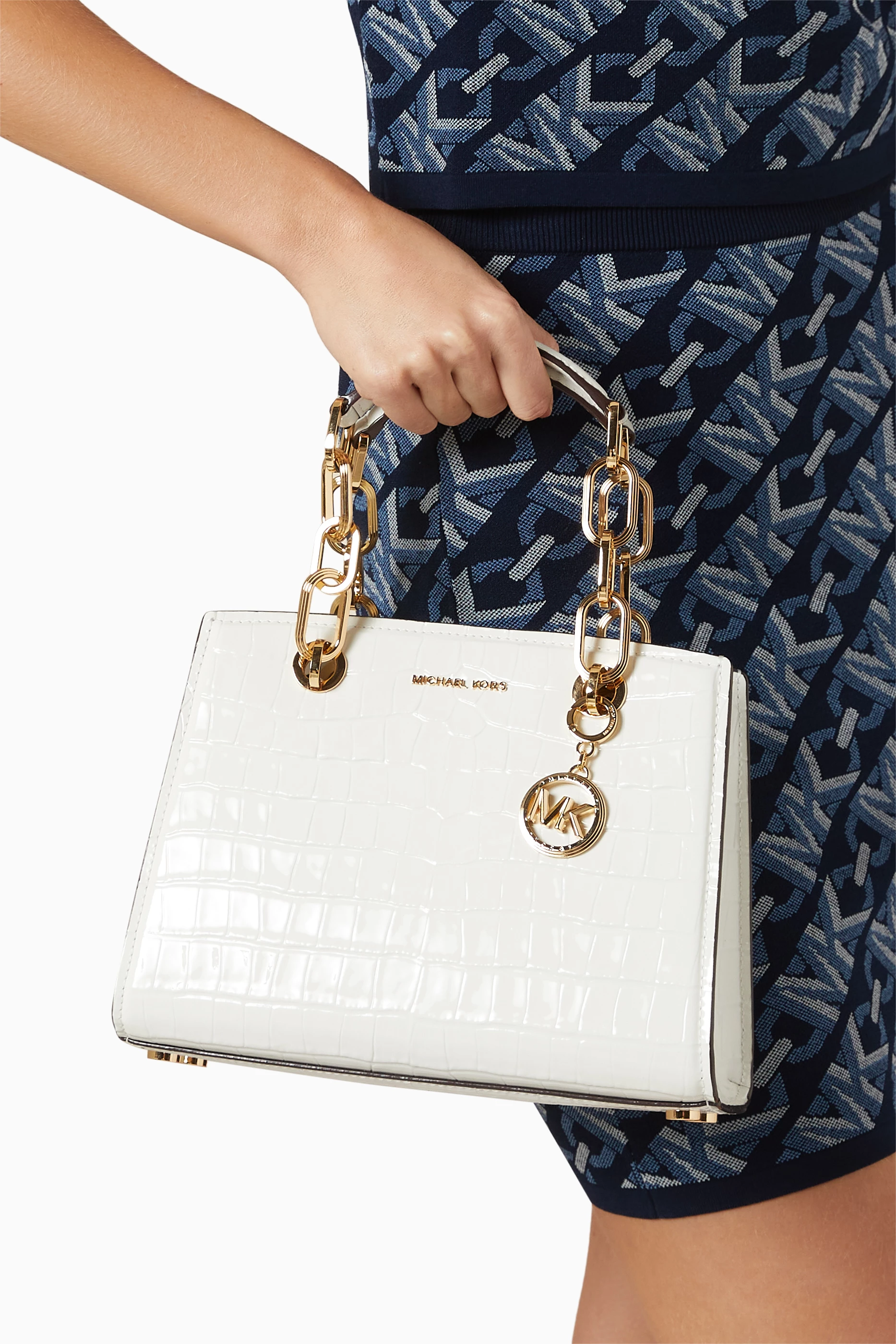 Cynthia small leather satchel michael kors shop