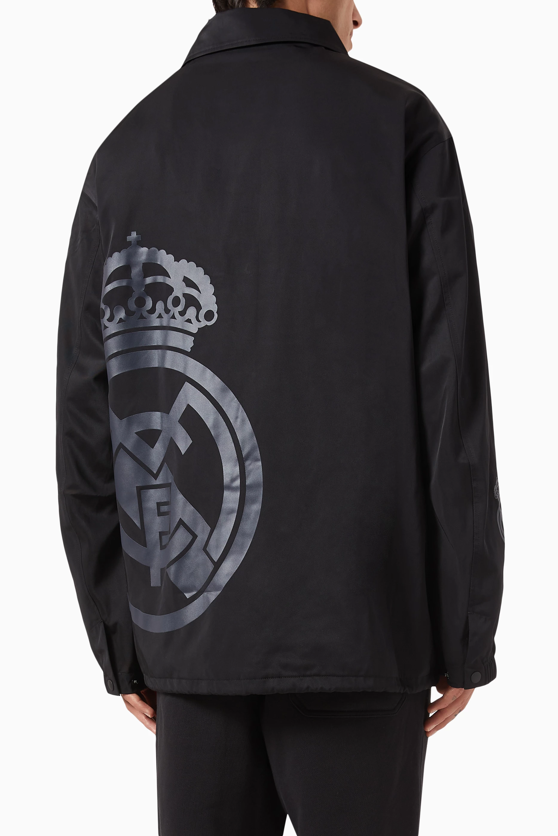 【定価以下】Y-3 REALMADRID TRAVEL COACH JACKET Buy Y-3 Black Real Madrid Travel Coach Jacket For Men Online