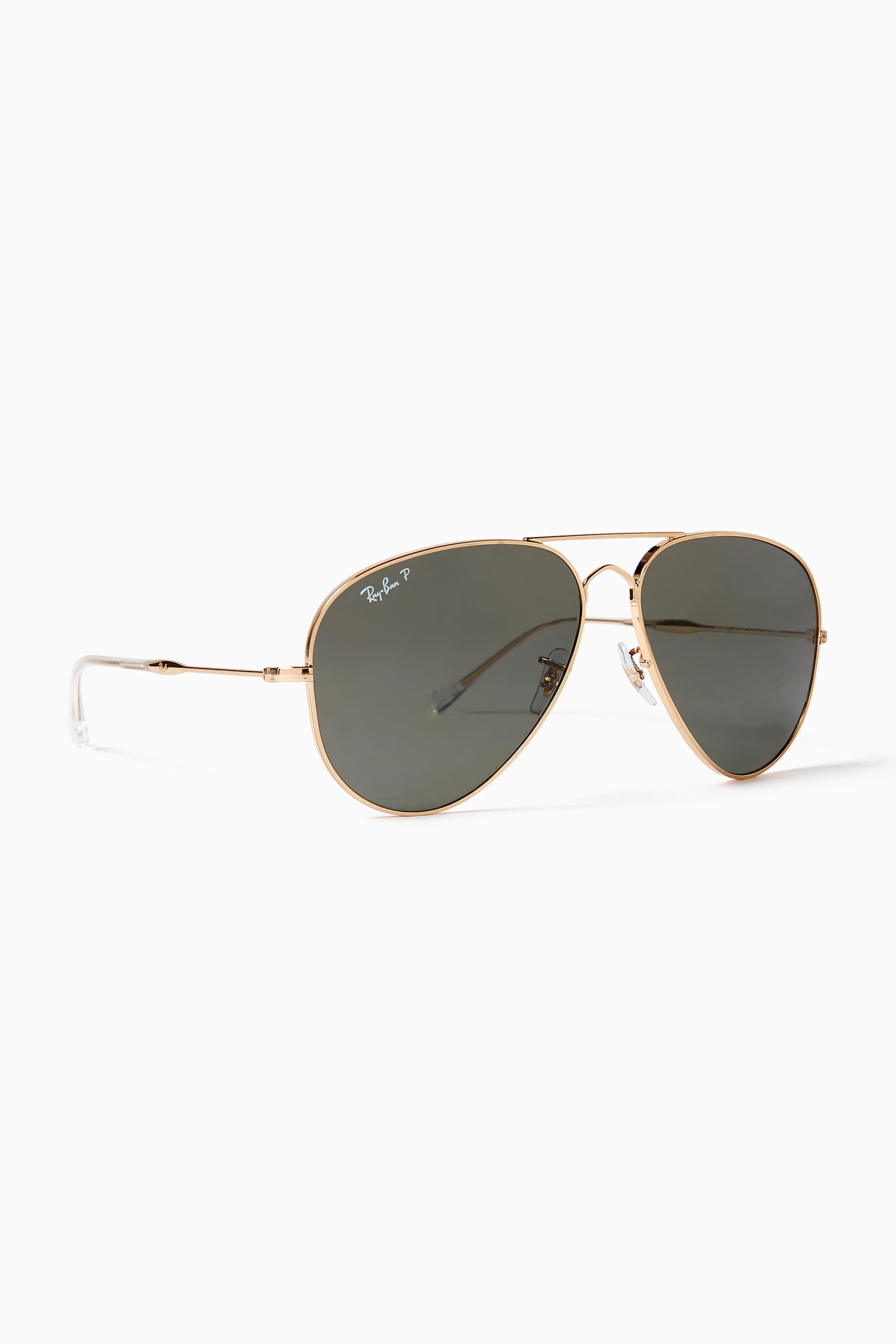 Buy Ray-Ban Brown Aviator Sunglasses in Metal For UNISEX Online