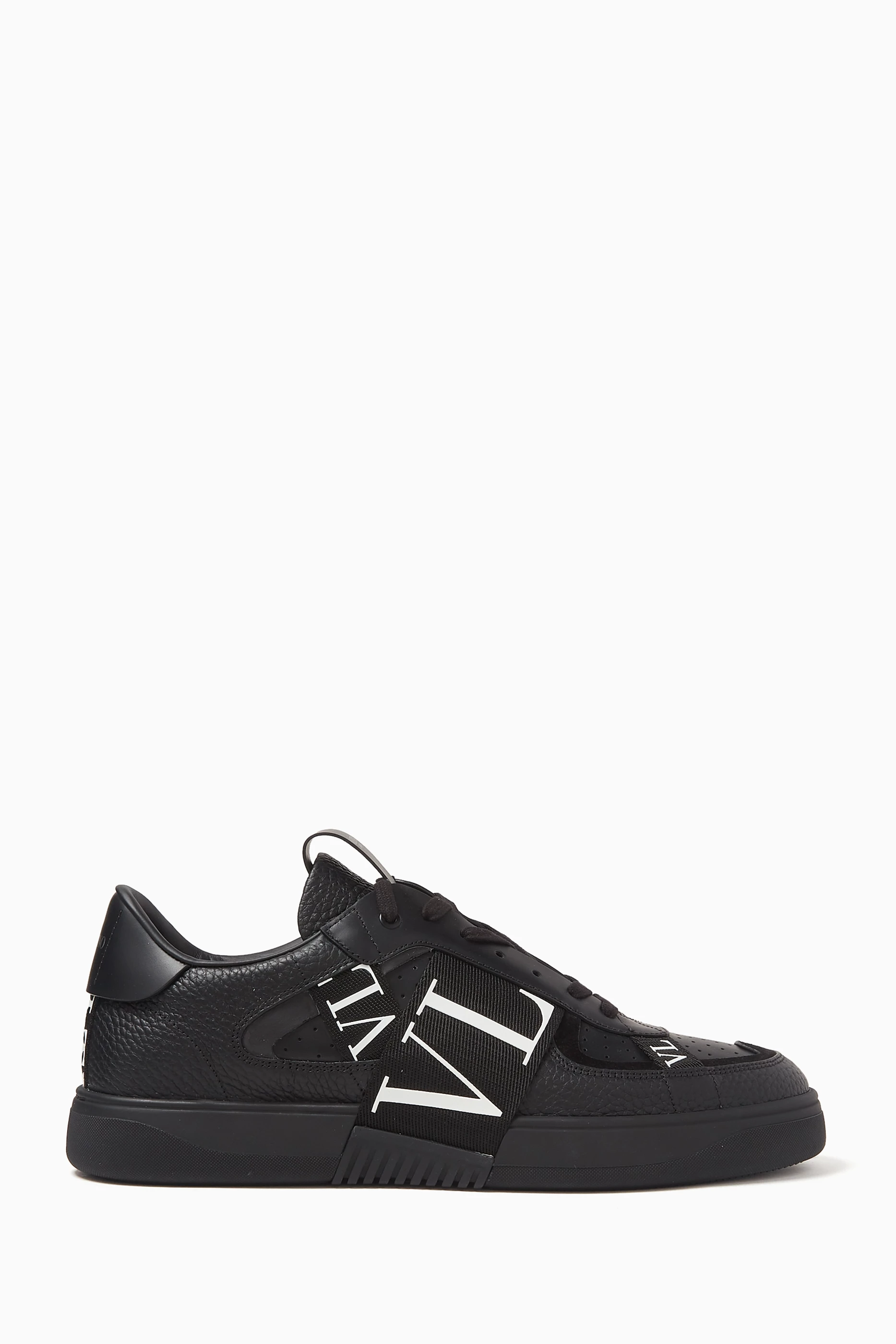 Buy Valentino Garavani Black Valentino Garavani VLTN 7 Sneakers in Leather For Men Online Ounass Saudi