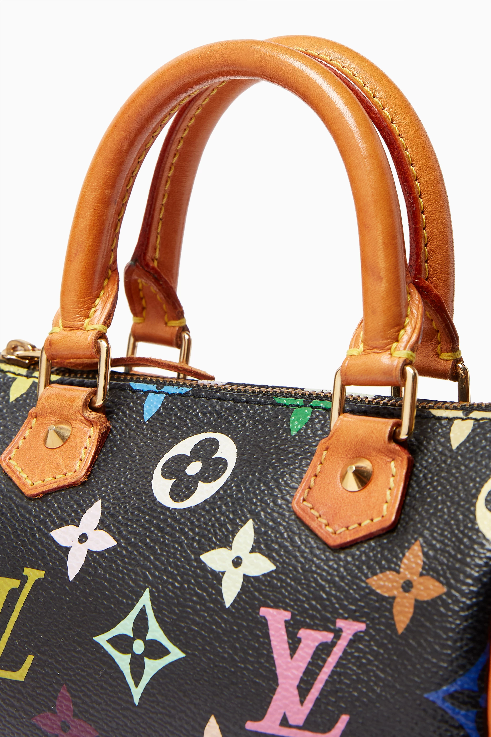 Buy Louis Vuitton Pre Loved Black x Takashi Murakami Nano Speedy Top handle Bag in Coated canvas For Women Online Ounass Saudi