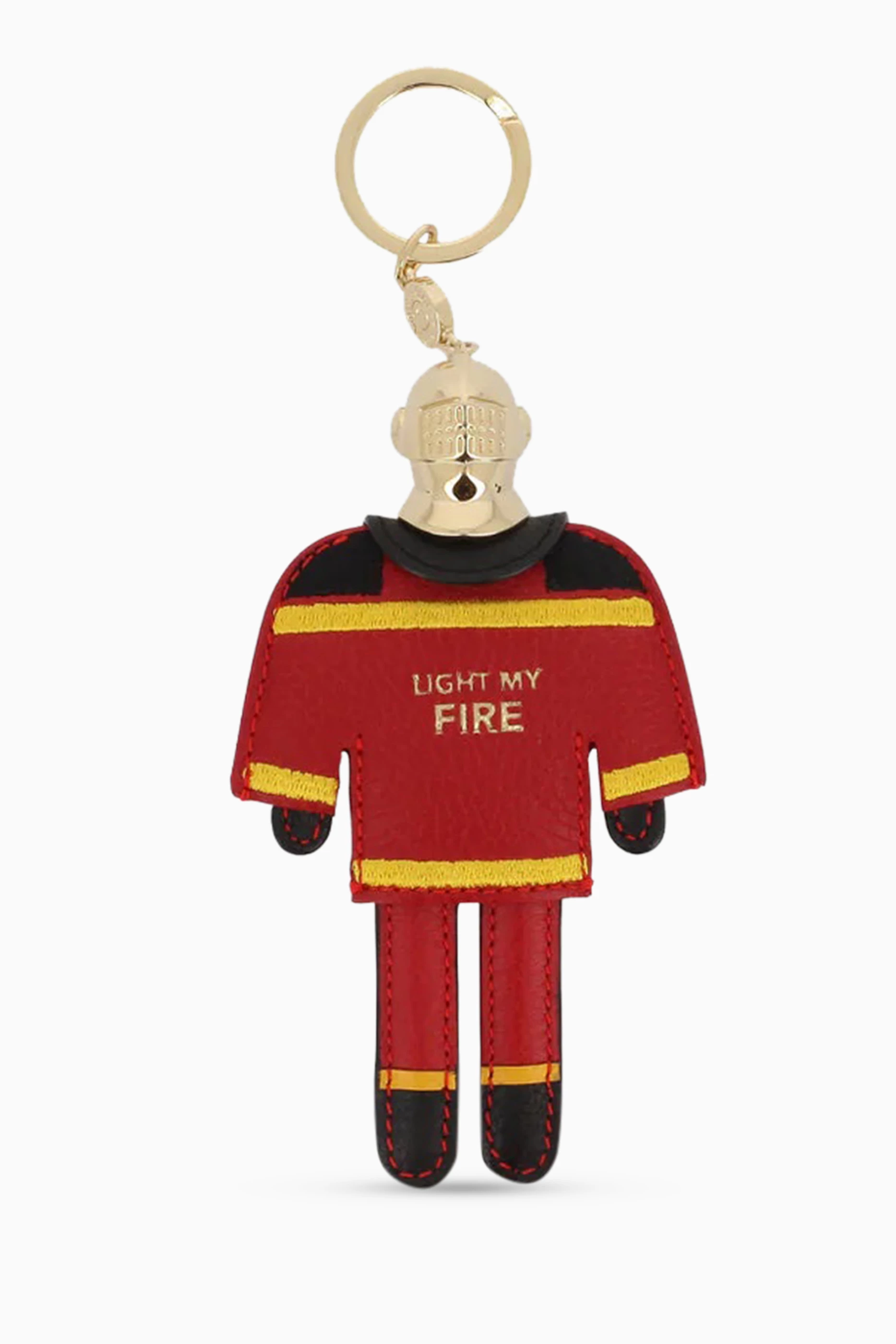 Buy Fauré Le Page Red Arthur the Firefighter Keychain in Calf