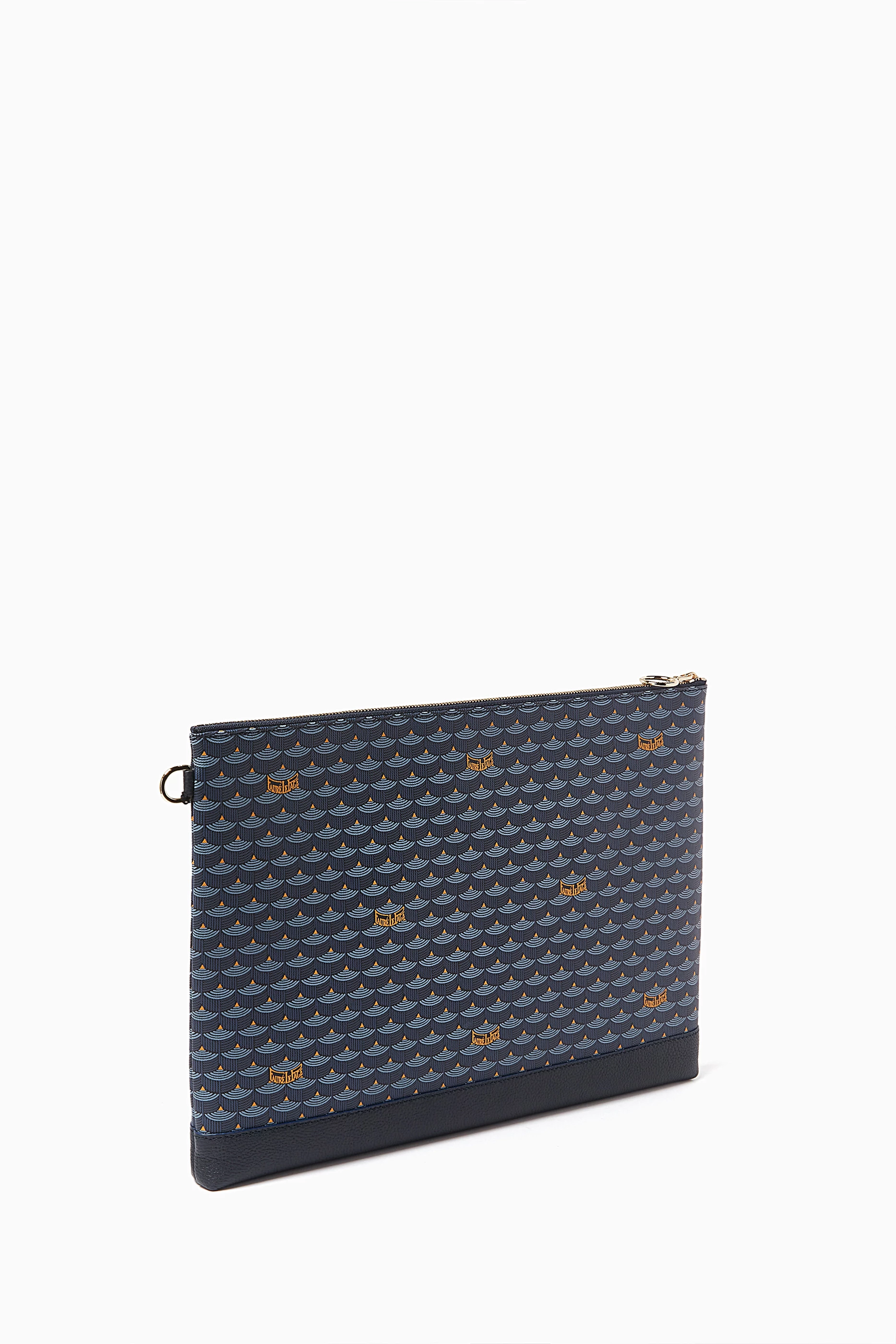 Buy Faure Le Page Blue Pochette Zip 37 Pouch Bag in Canvas Leather For Women Online Ounass Saudi