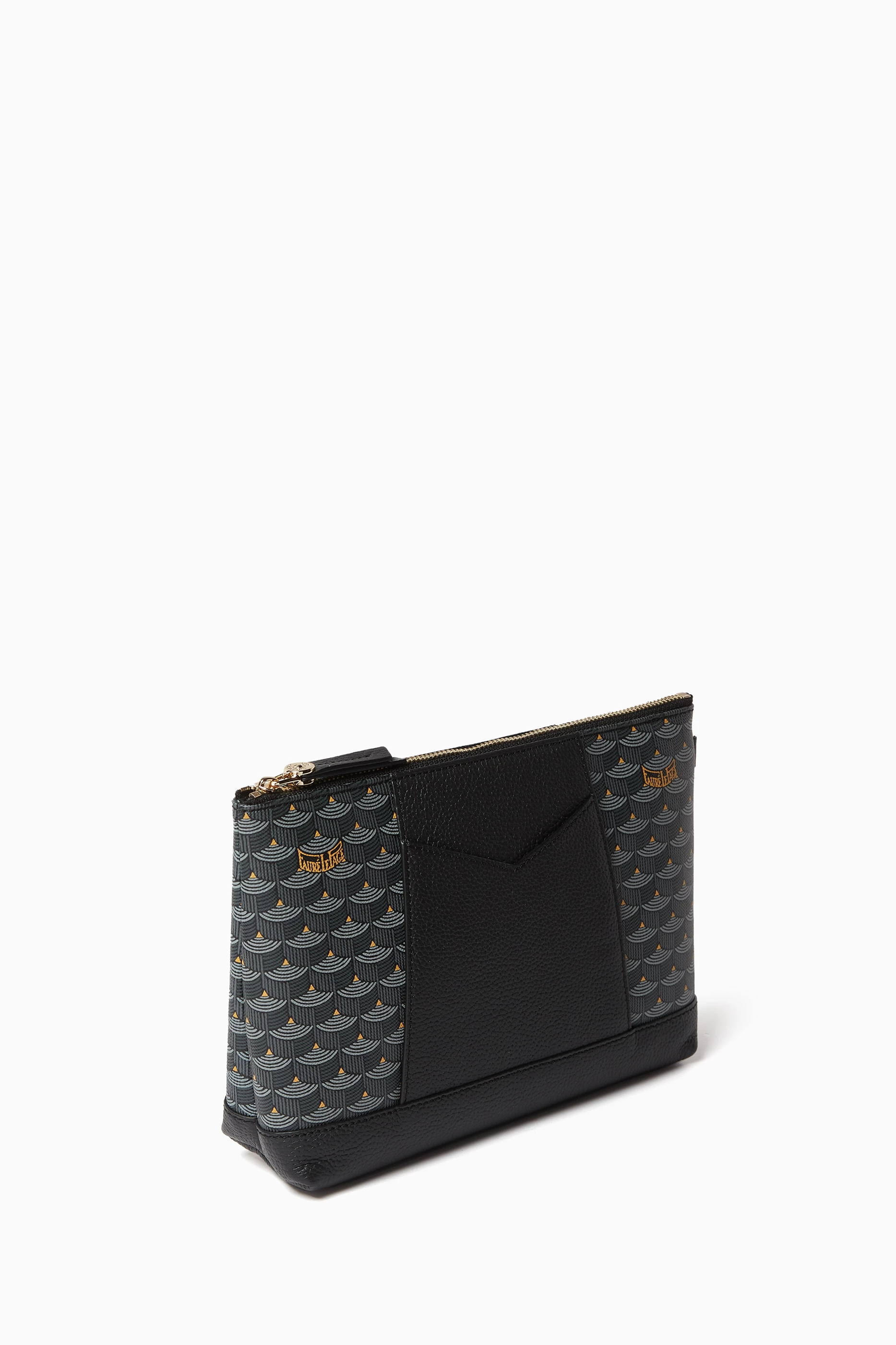 Buy Faure Le Page Grey Carry On 21 Pouch in Canvas Leather For Women Online Ounass Saudi