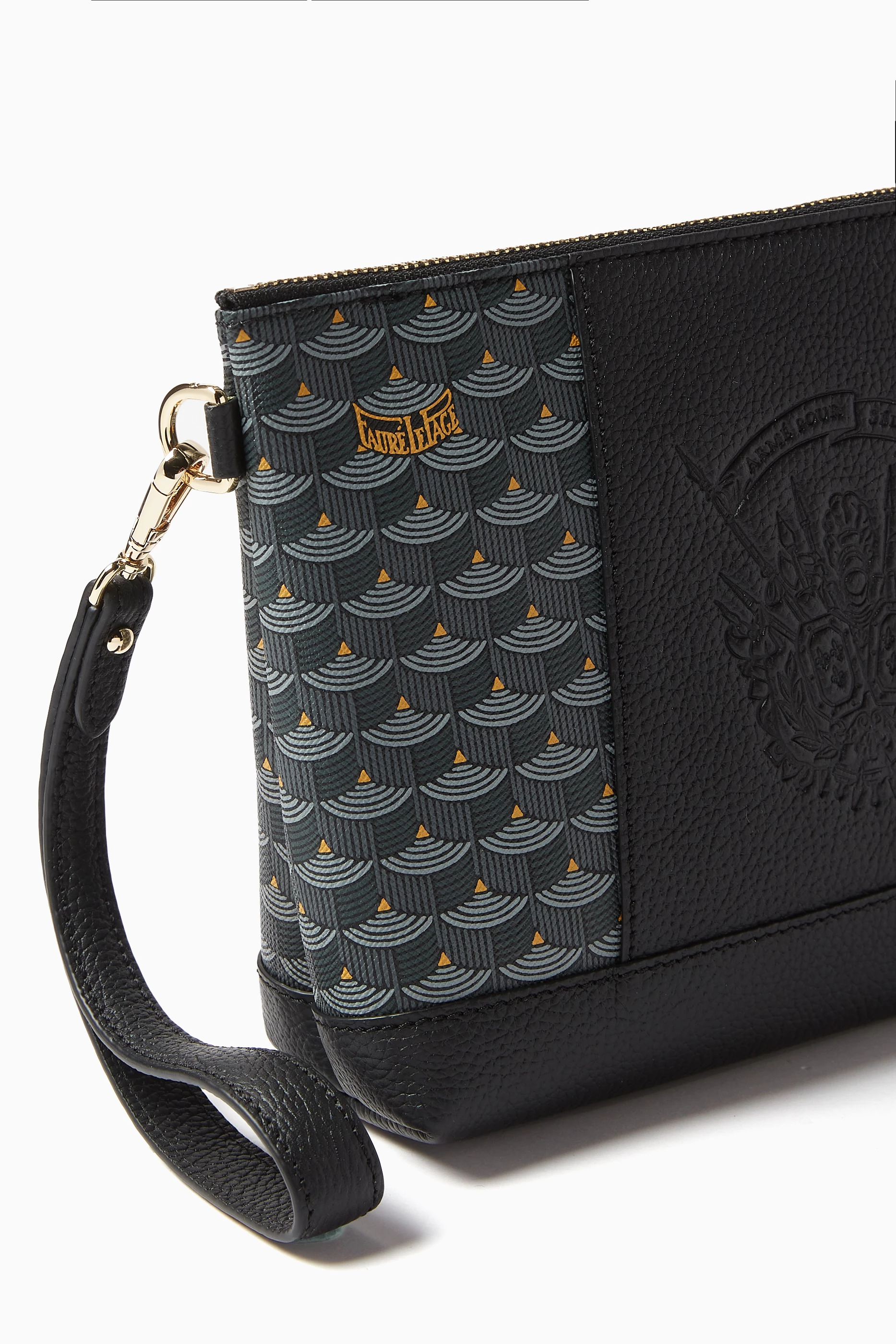 Buy Faure Le Page Grey Carry On 21 Pouch in Canvas Leather For Women Online Ounass Saudi