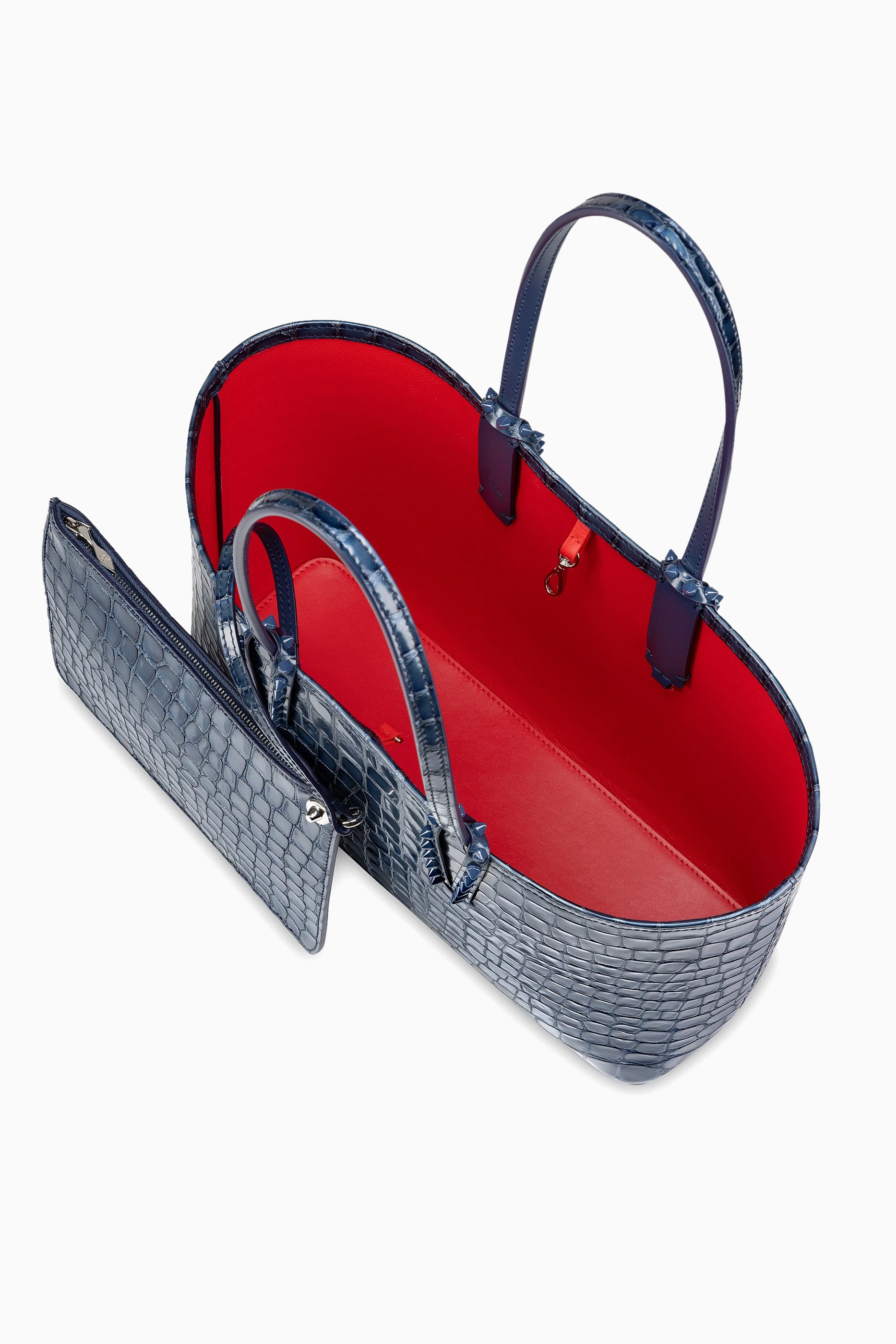 Louboutin Purseforum Christian Louboutin Cabata-light-grey-tote - Main Image