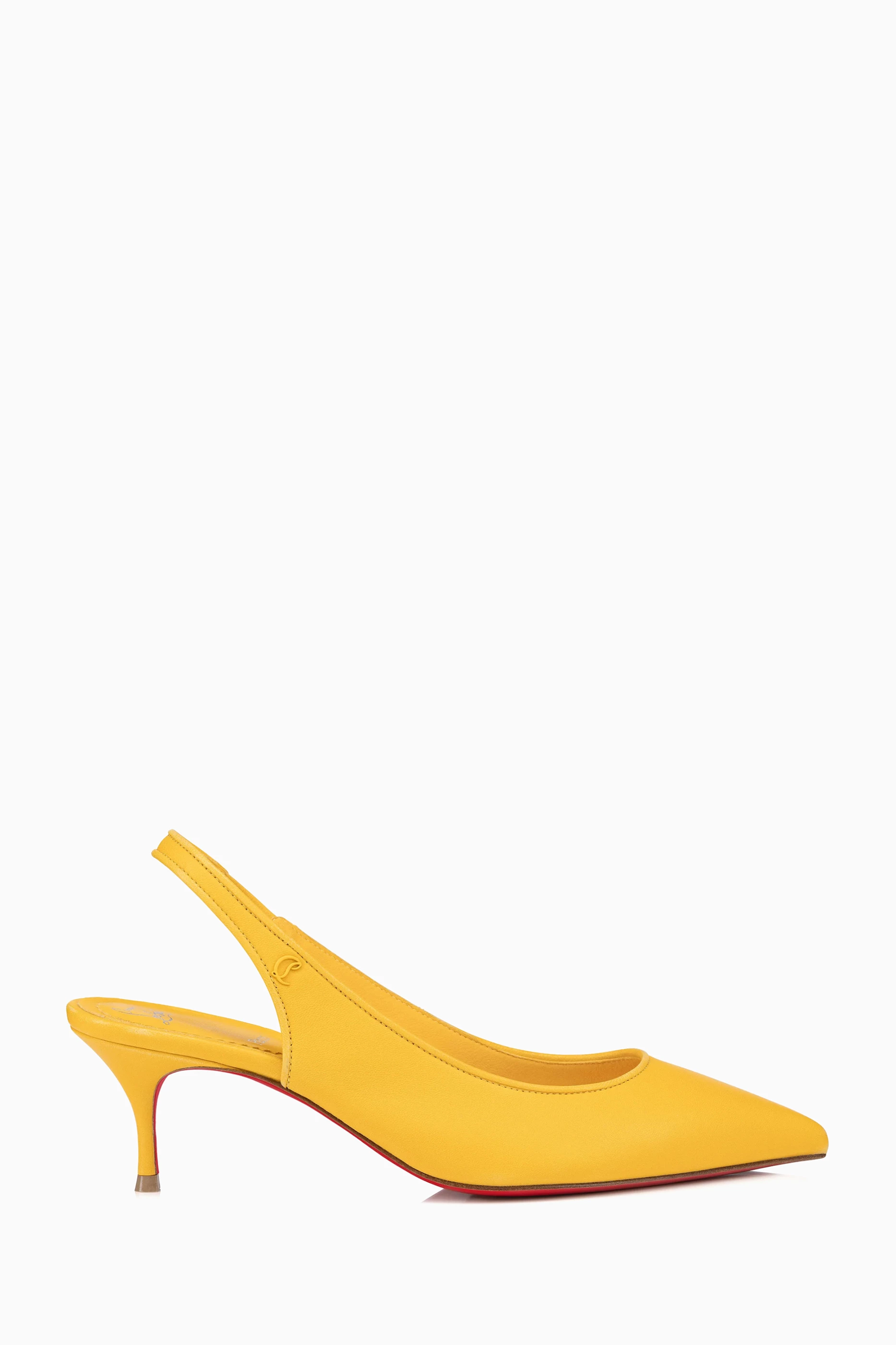 Yellow slingback pumps outlet