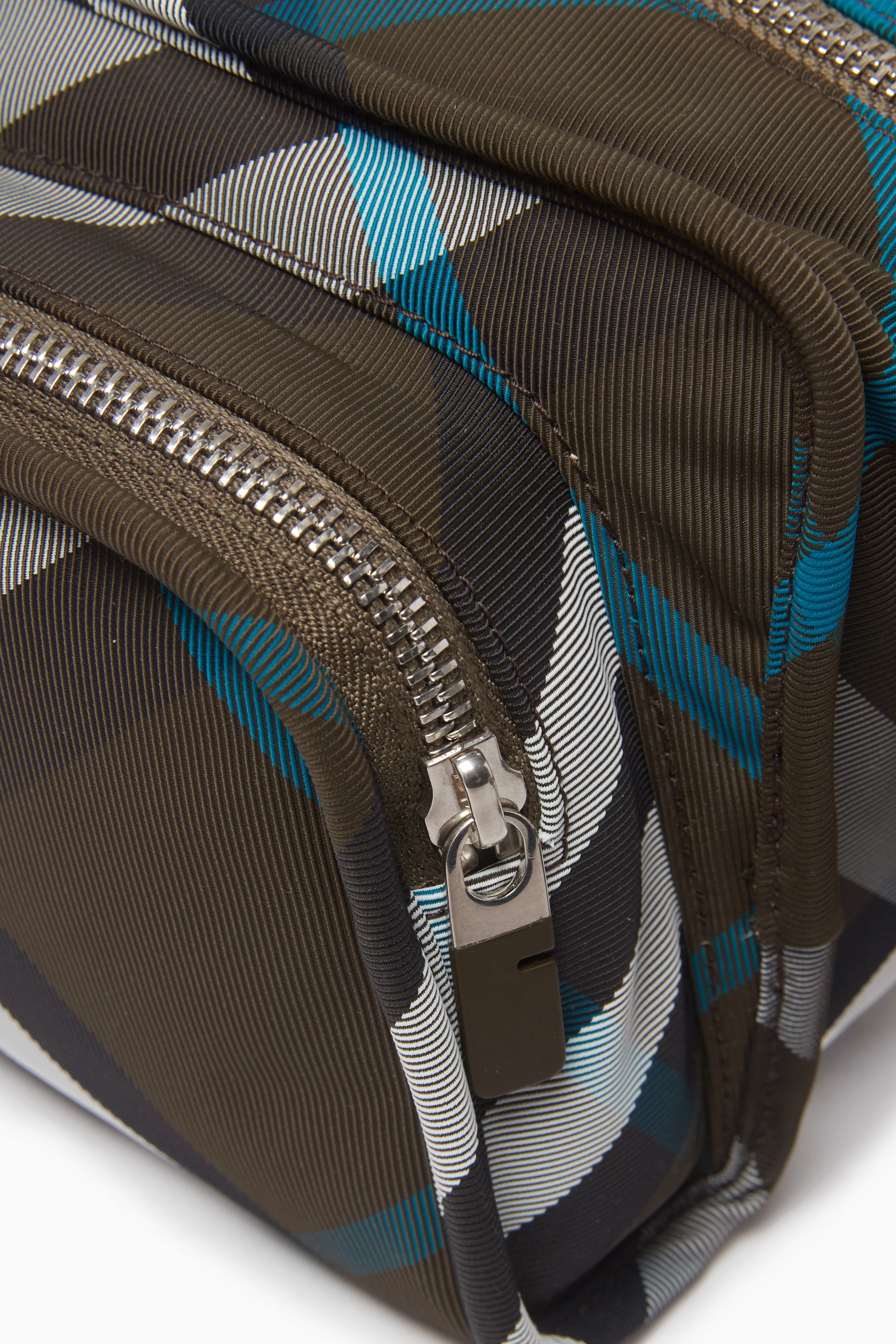 Buy Burberry Multicolour Shield Check Camera Bag in Coated