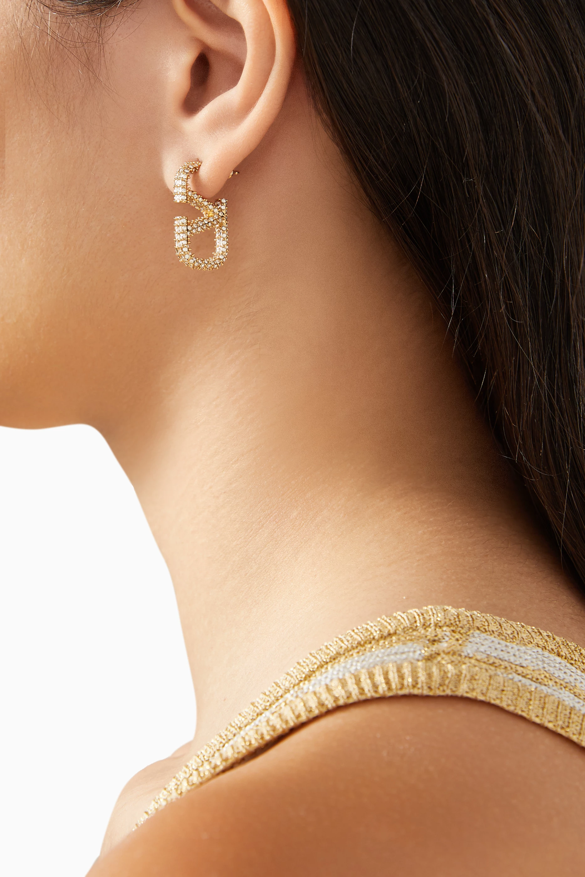 ピアス VALENTINO EMBELLISHED L EARRINGS 15722225_50322340_600.jpg