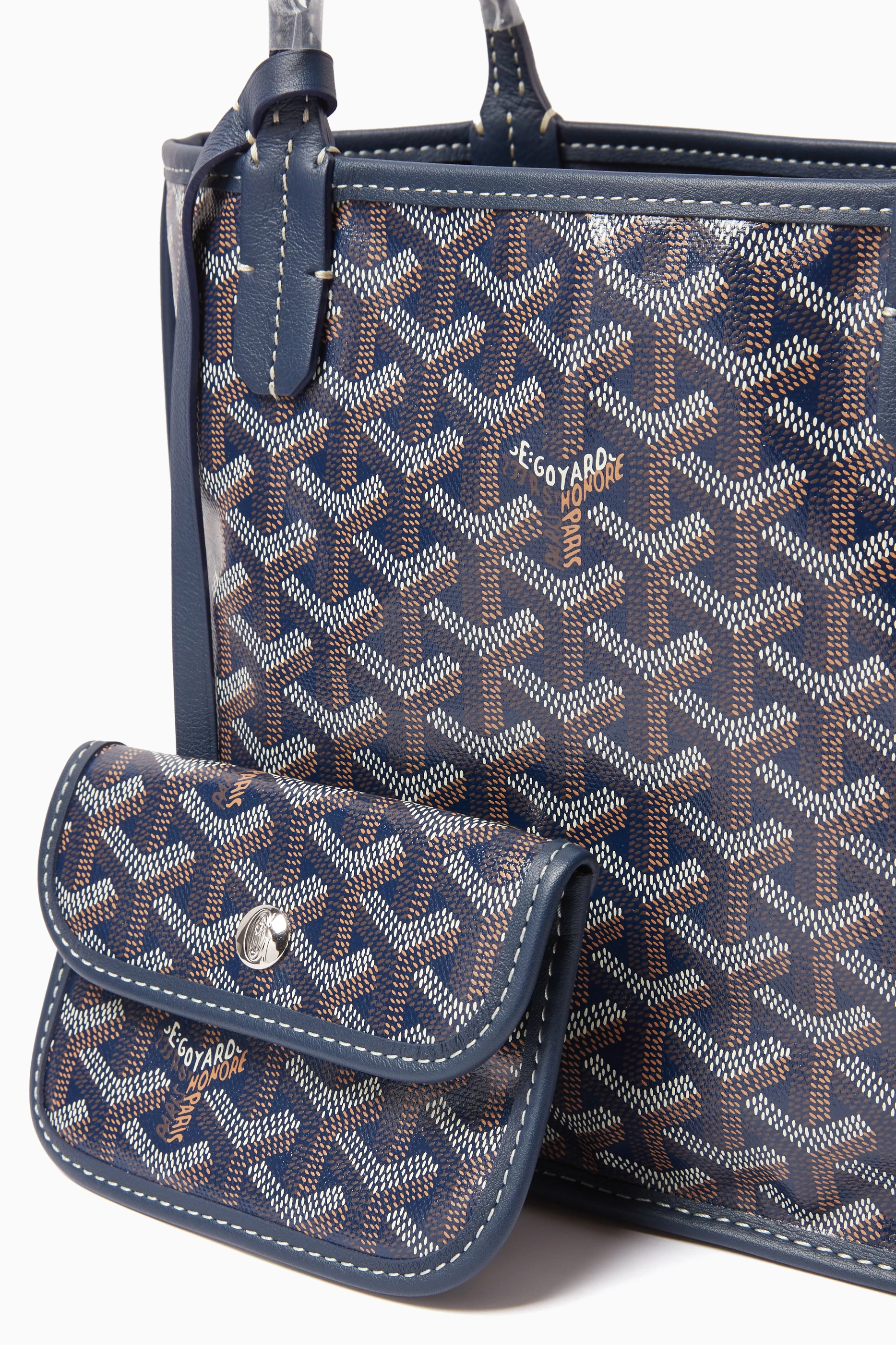 Goyard Tote Bag Mini Blue Buy Goyard Pre-Loved Blue Unused Mini