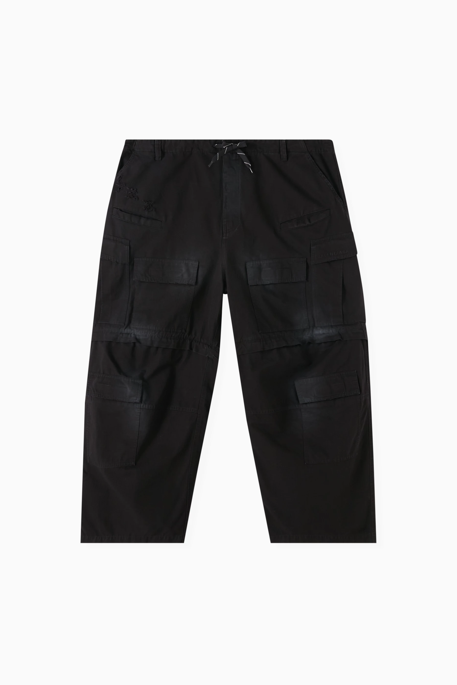 【関税&送料込】Balenciaga Black Cargo Pants In Cotton Blend Cargo Pants in Black | Balenciaga CA