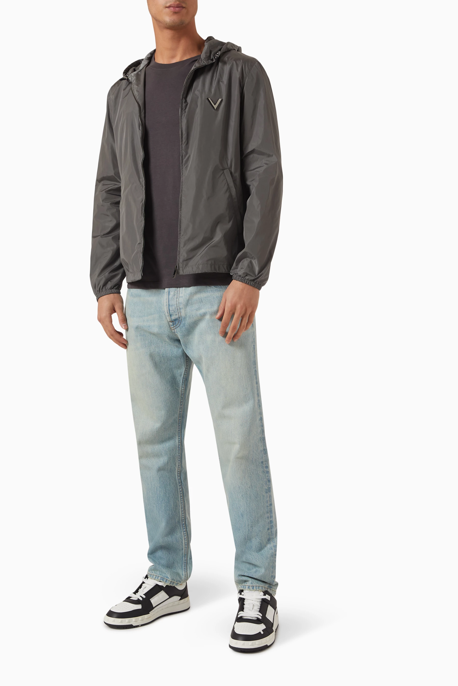 Buy Valentino Garavani Grey Valentino Garavani Hooded
