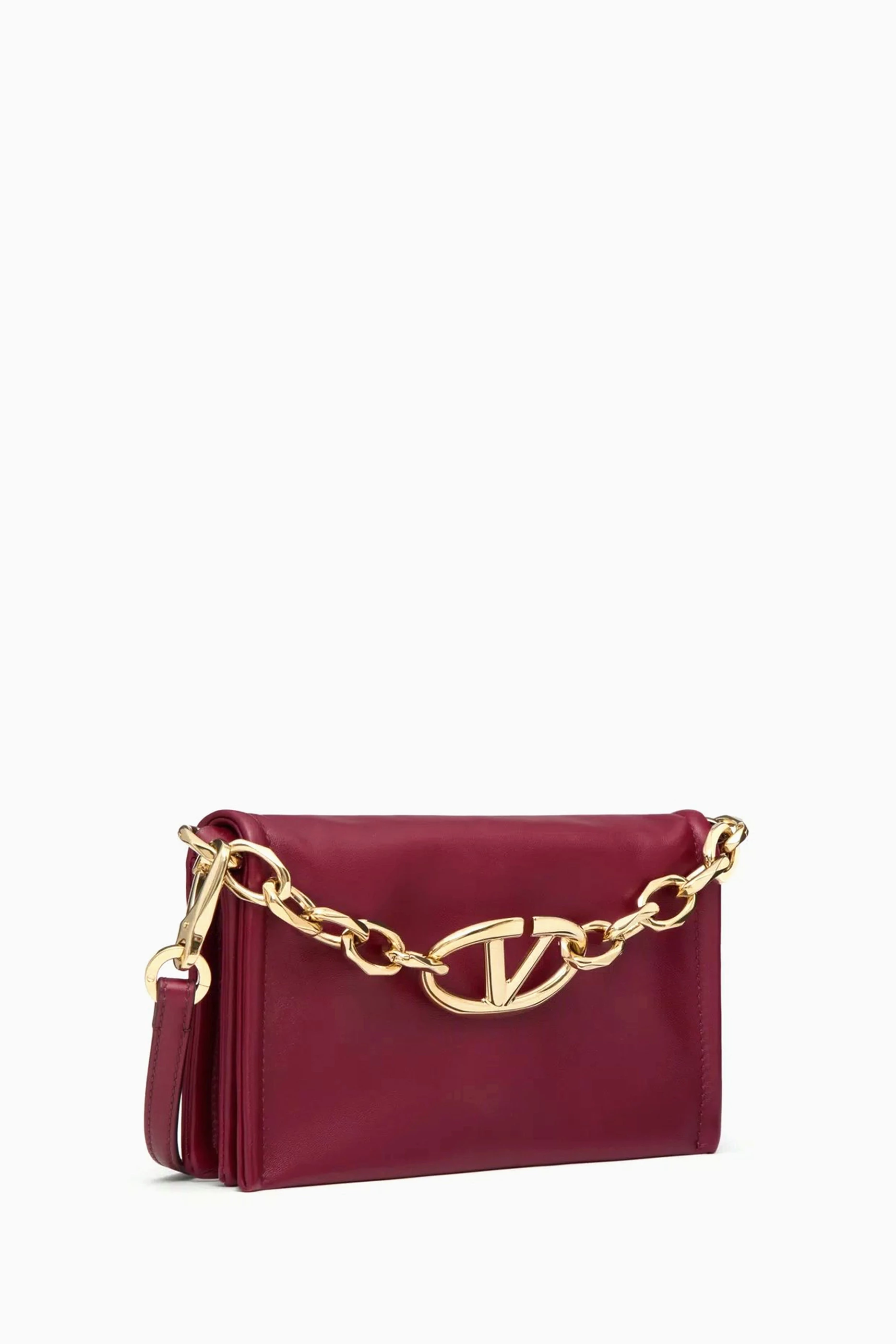 クラッチバッグ VALENTINO GARAVANI 'VLogo Chain' clutch bag Brown Valentino Garavani VLogo Chain Clutch Bag | Brown | FARFETCH AO