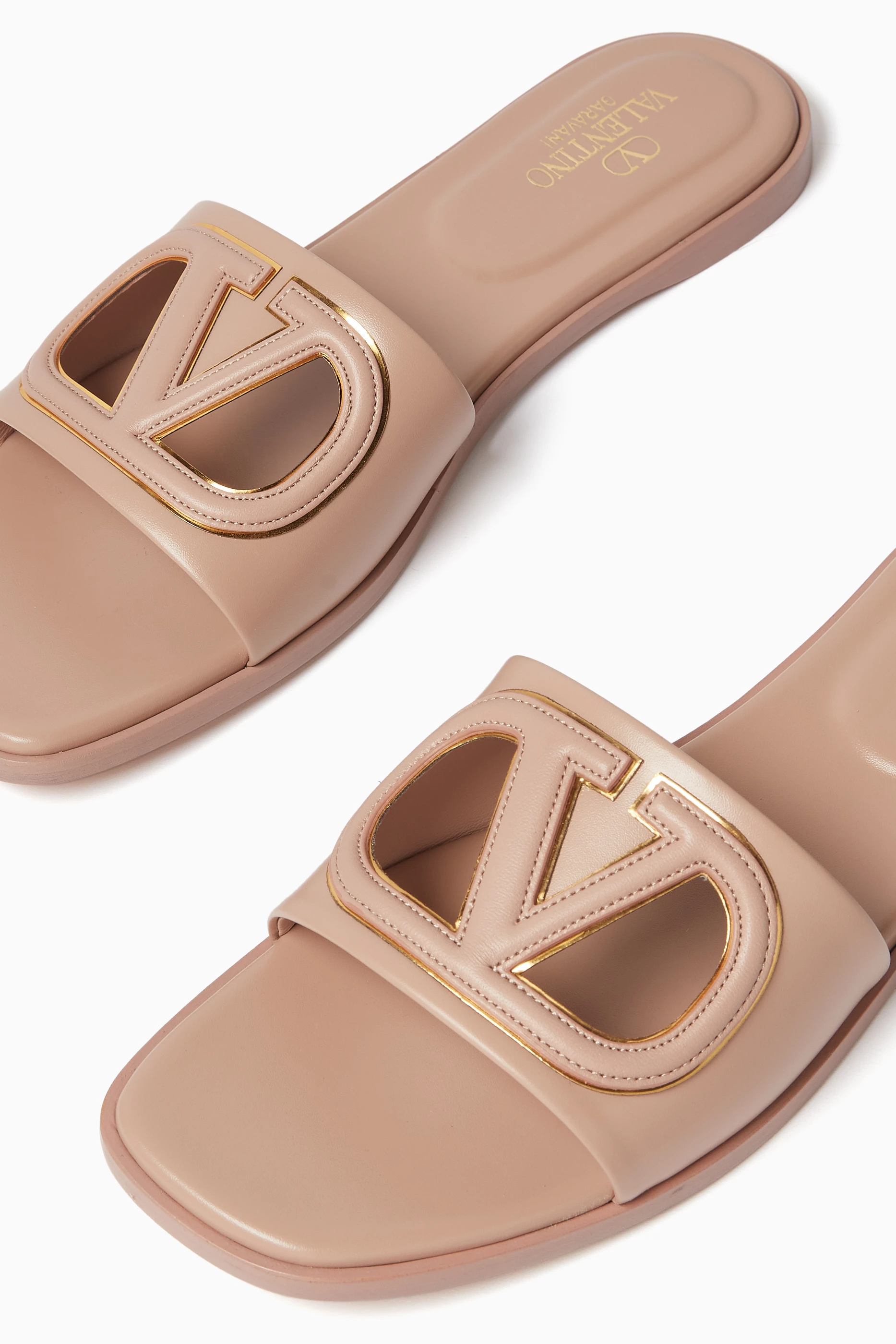 Pink valentino sandals sales