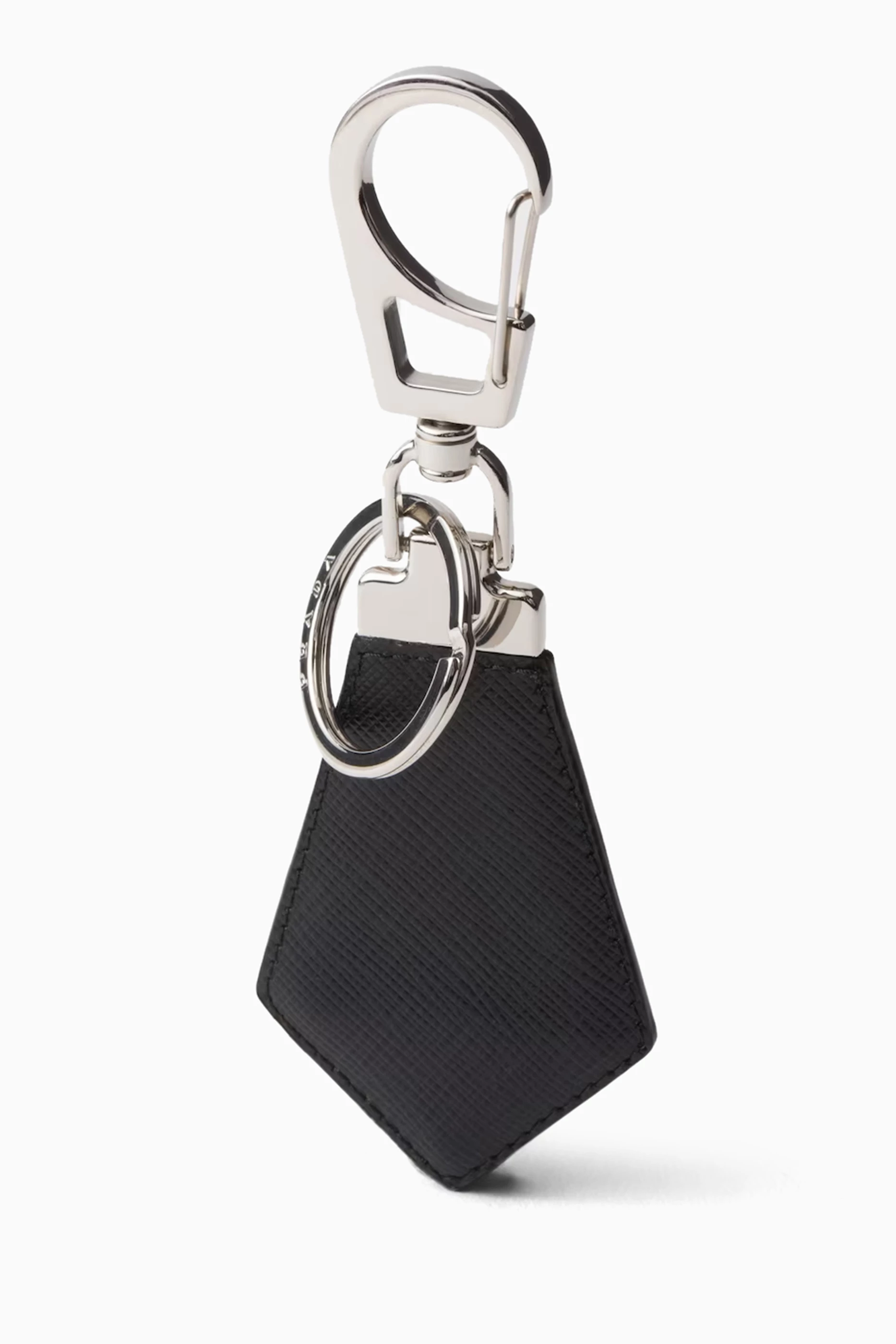 ★Prada Saffiano Triangle Logo Keyring Black★ 217286615_c015_in.jpg?ts=