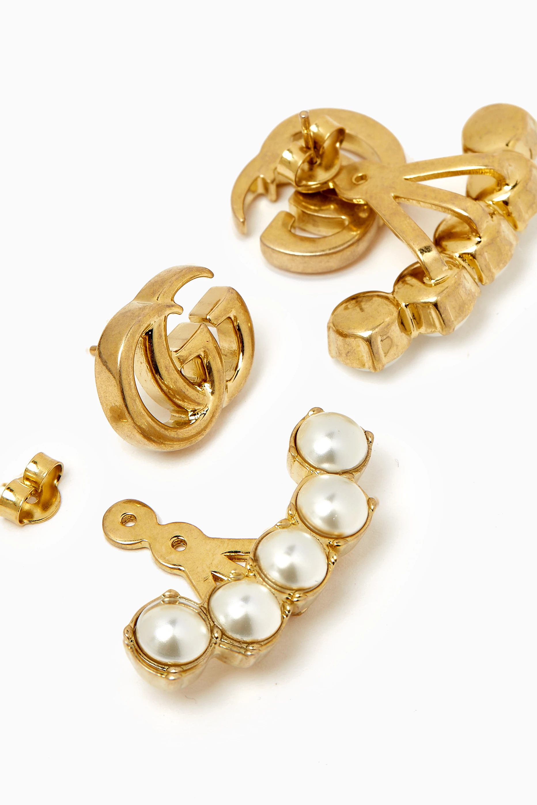 Gucci double g pearl earrings new arrivals