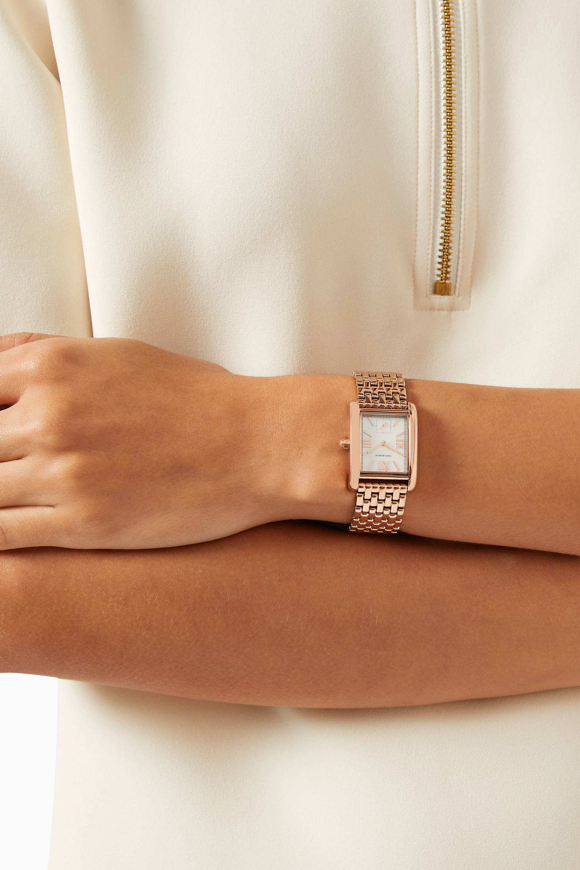 Buy Tory Burch Gold Eleanor Quartz Stainless Steel Watch 25 x 36mm For Women Online Ounass Saudi
