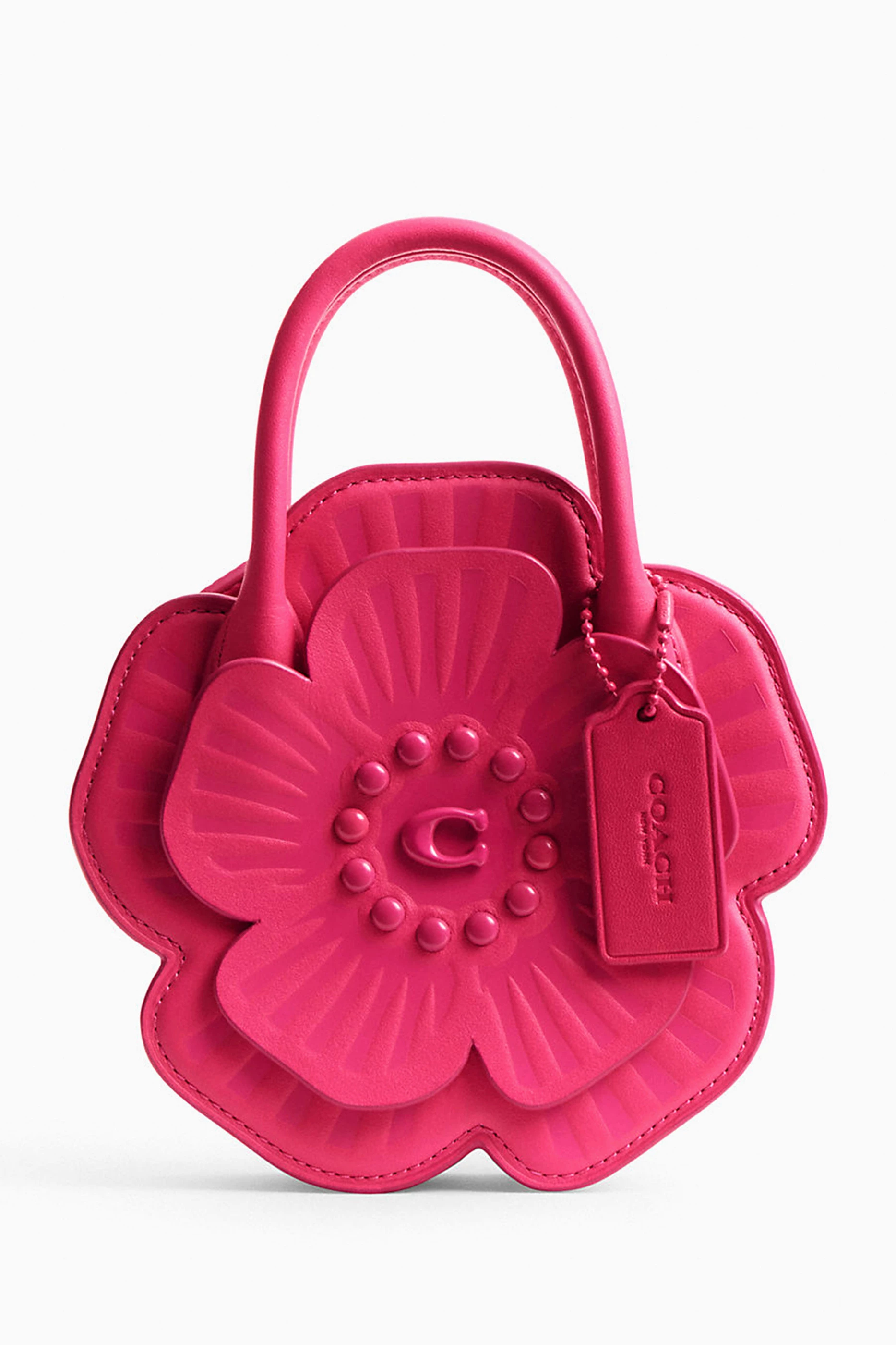 Coach pink flower purse sales