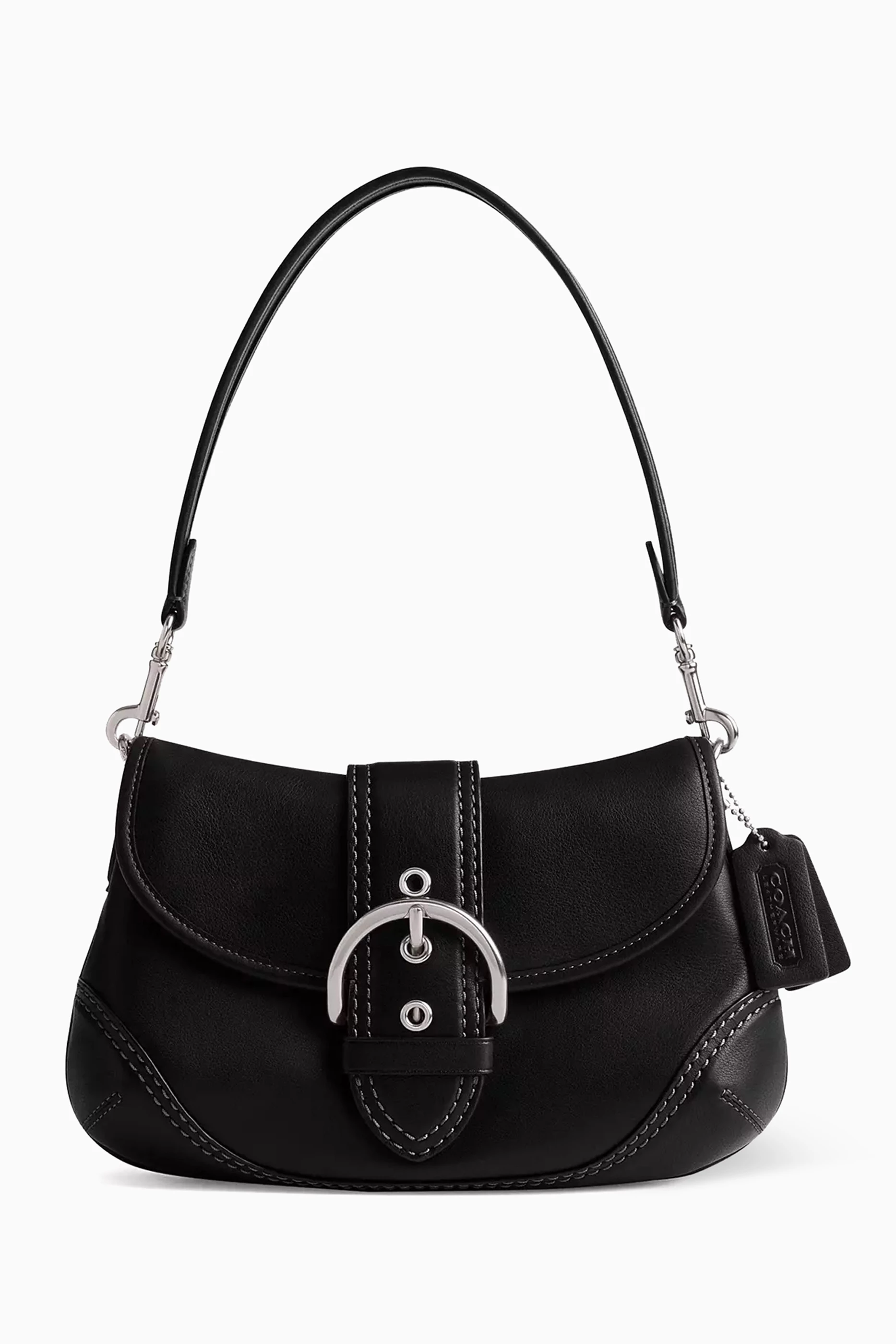 極美品　Coach Soho Leather Black Bag Buy Coach Black Soho Bag in Regenerative Leather For Women Online