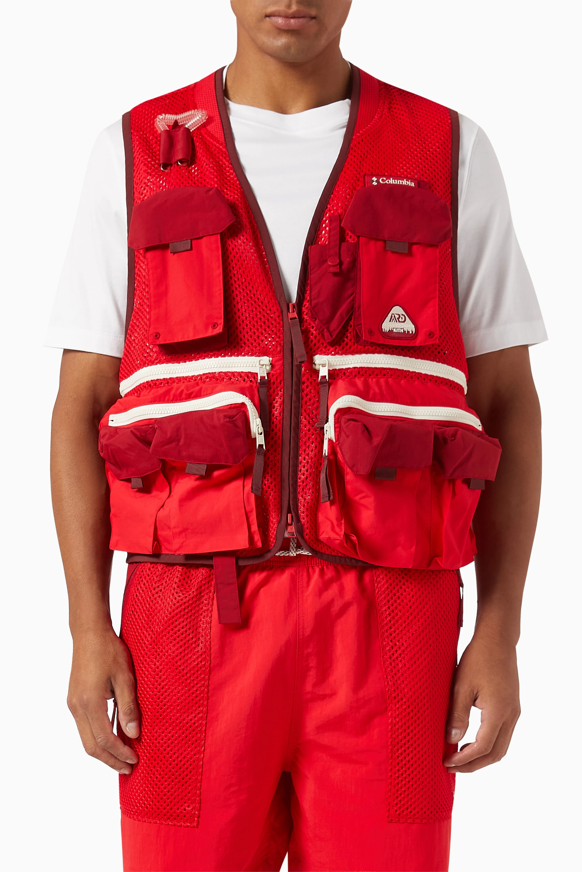 Buy Kith Red x Columbia Utility Vest For Men Online Ounass Saudi
