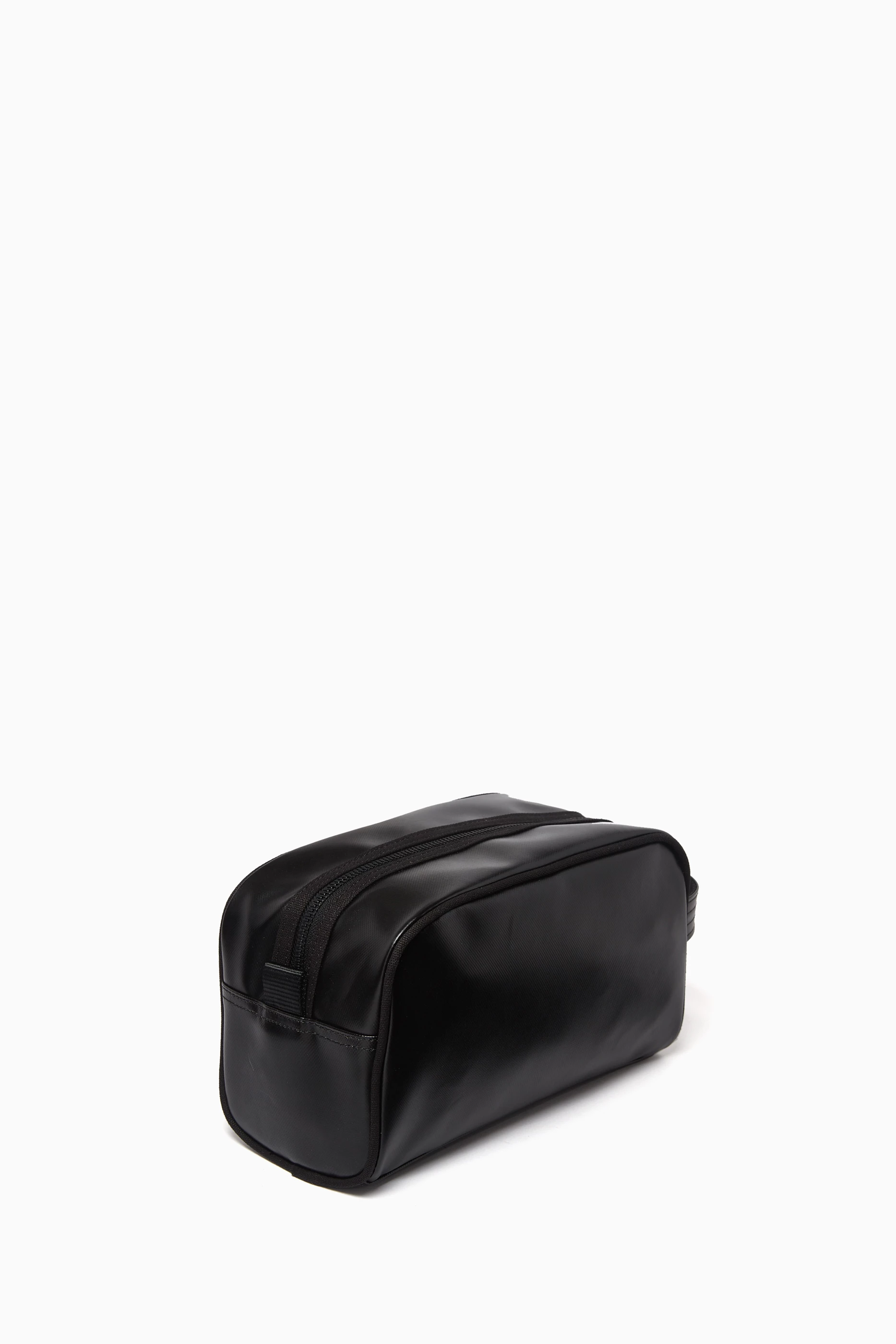 Buy Fred Perry Black Wash Bag in Coated Polyester For Men