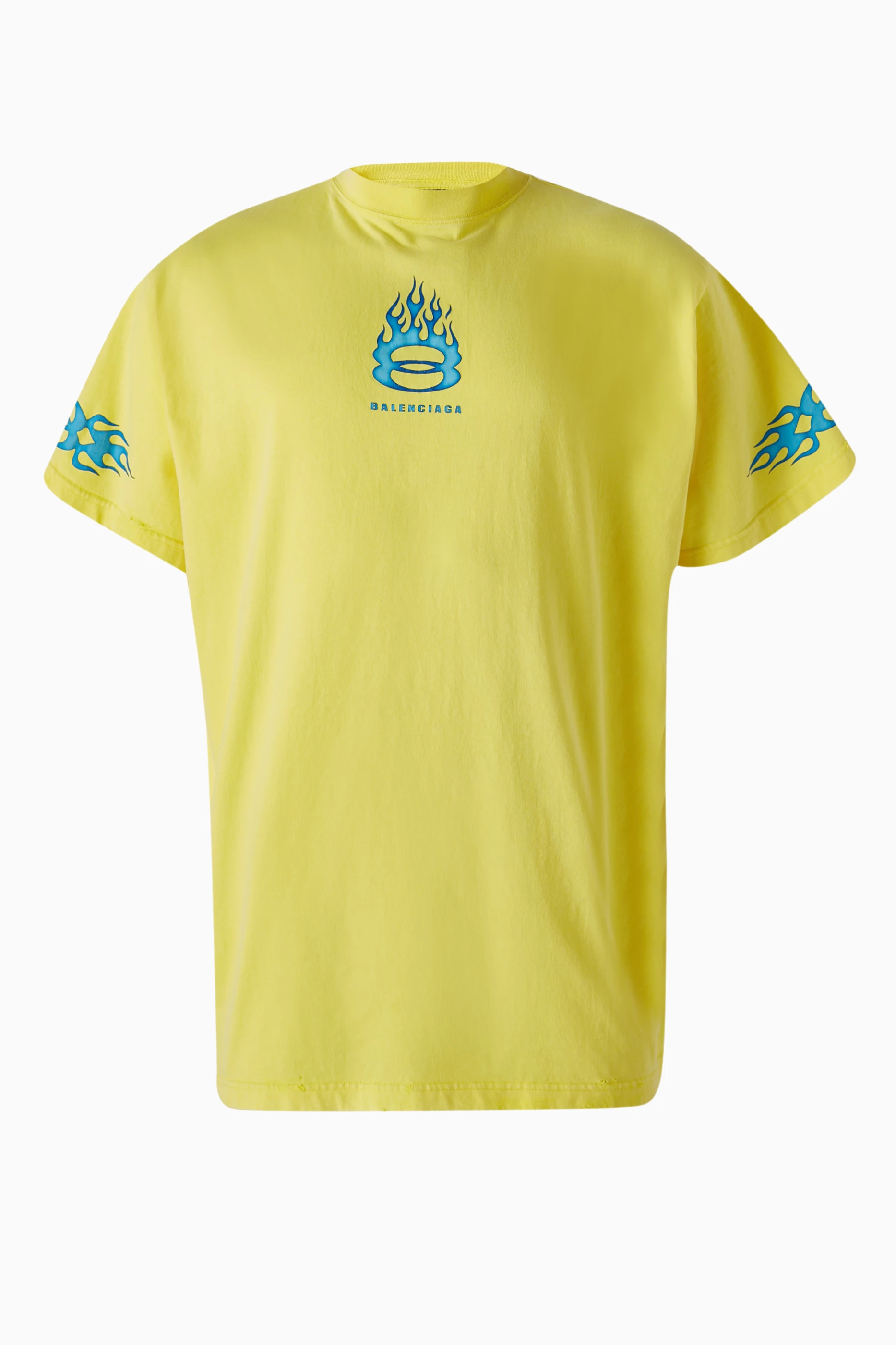 Yellow balenciaga shirt top