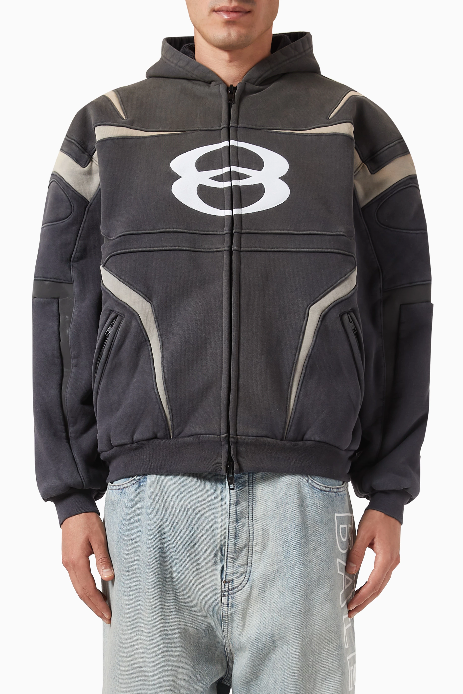 Buy Balenciaga Black Unity Sports Icon Biker Jacket in Compact