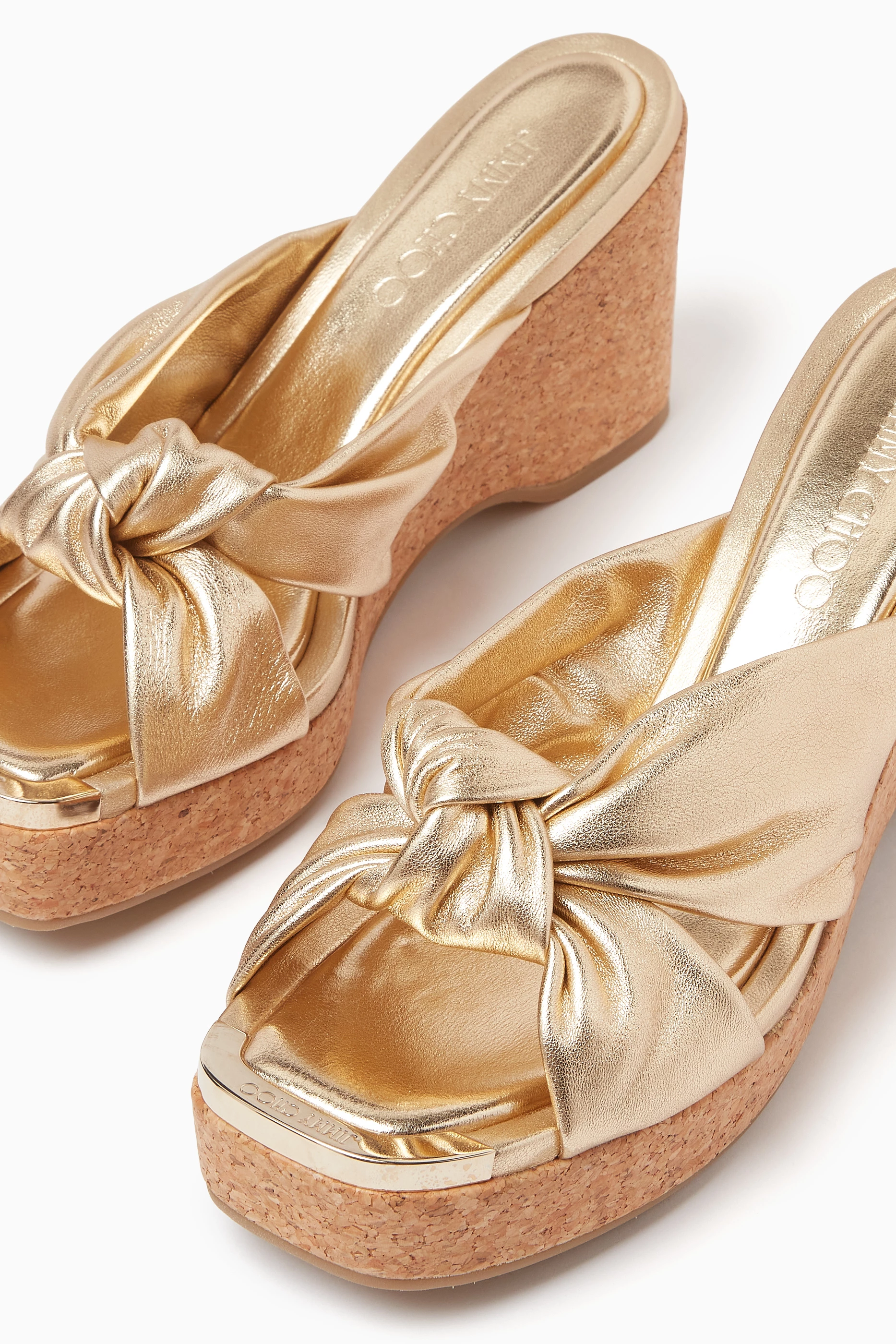 Jimmy choo gold wedge store