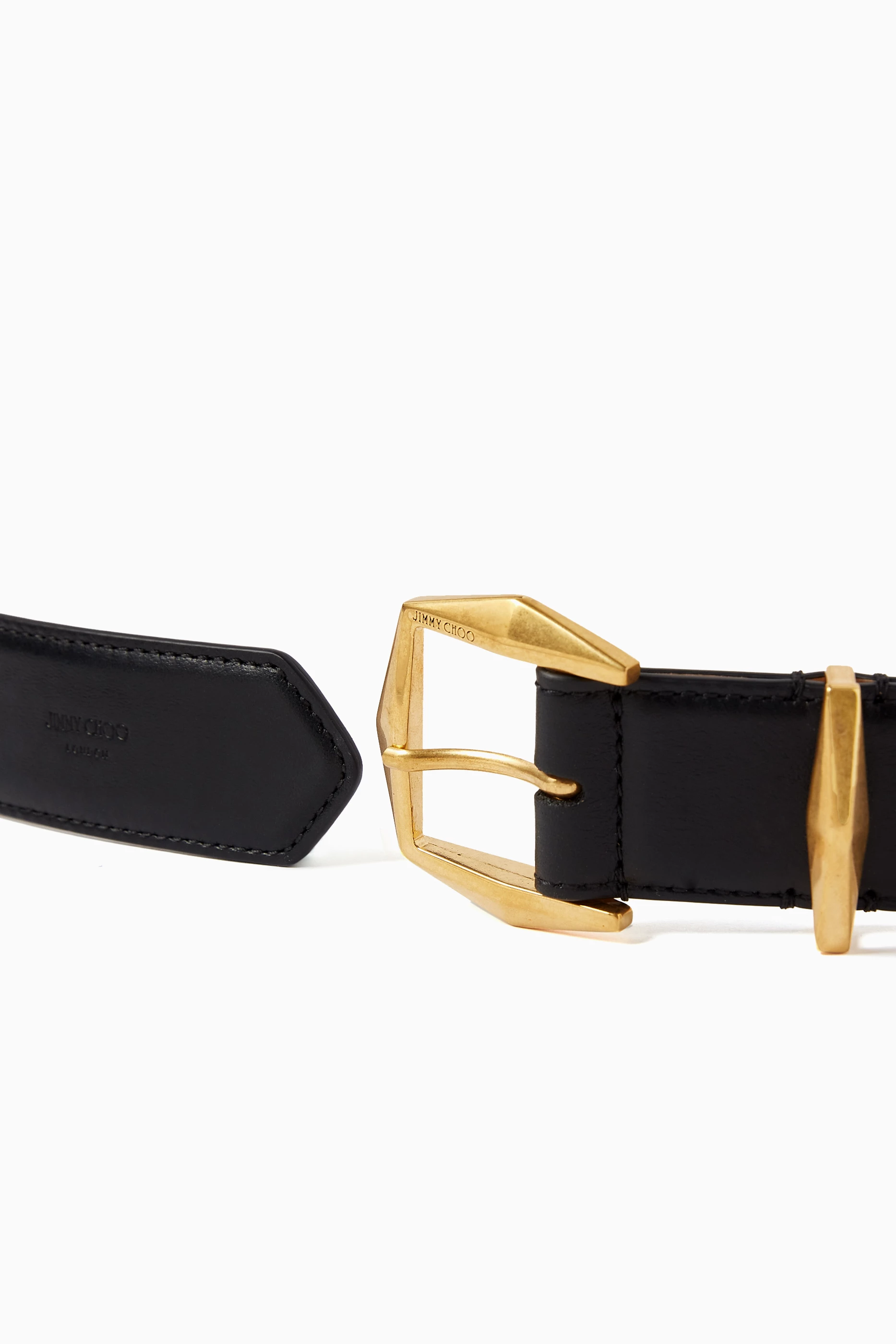 ベルト JIMMY CHOO Diamond Lock Belt Black Calf Leather Lock Belt j000169008_1.jpg?ts=20240725032541