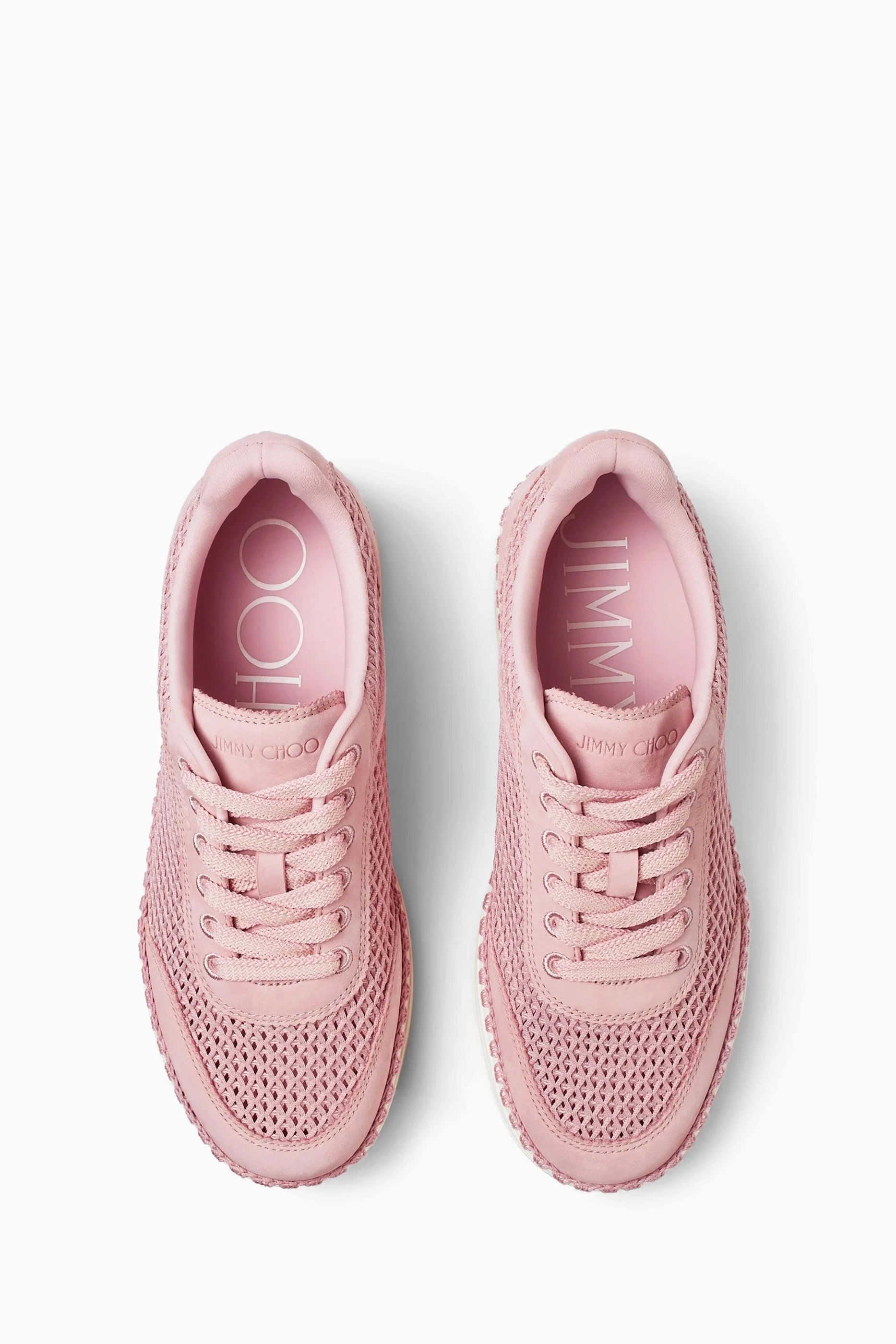 Pink jimmy choo trainers online