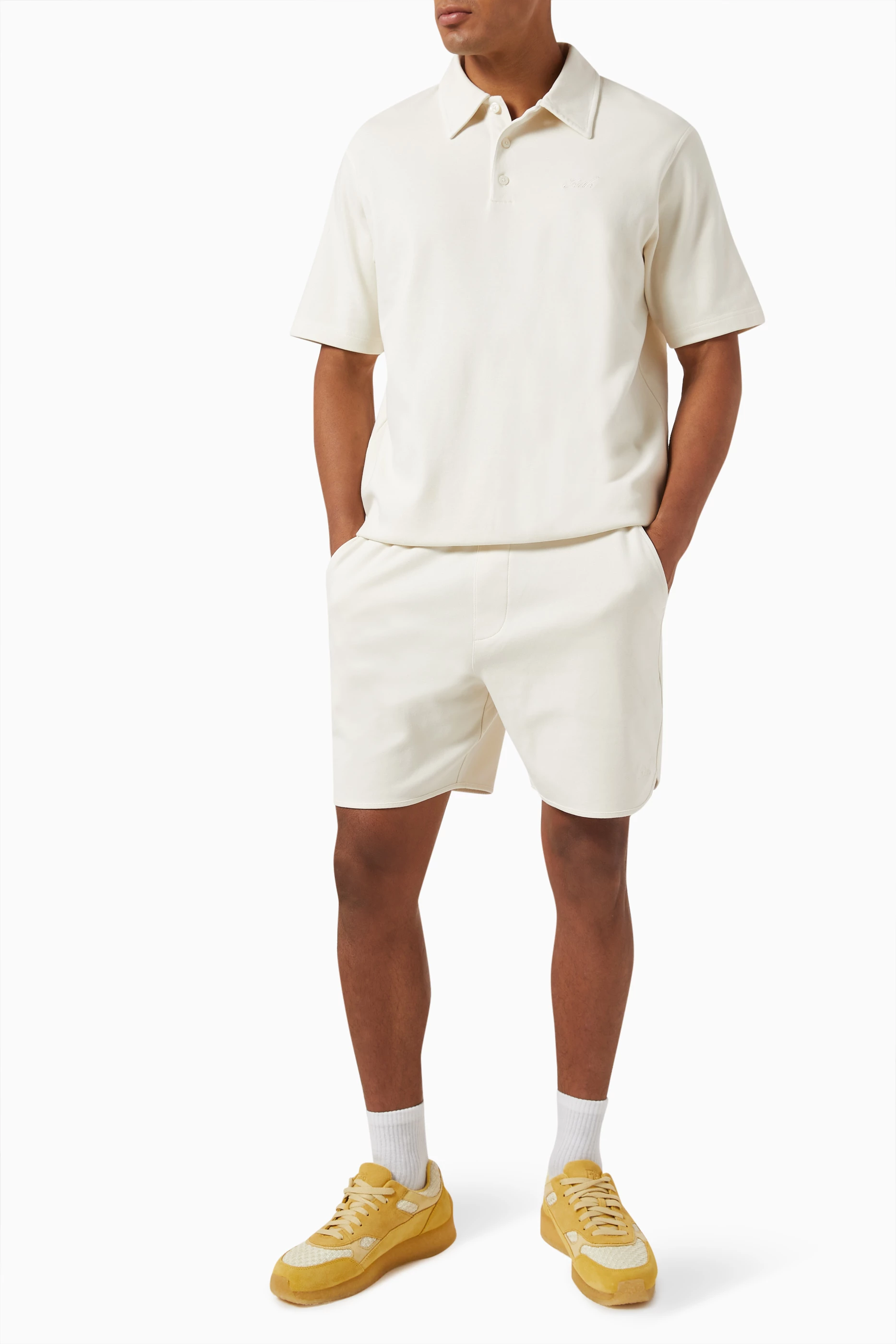 コリアグランドセール Men For Interlock Cotton in Shirt Polo Graham Wash Crystal Neutral Kith Buy  Saudi Ounass | Online トップス
