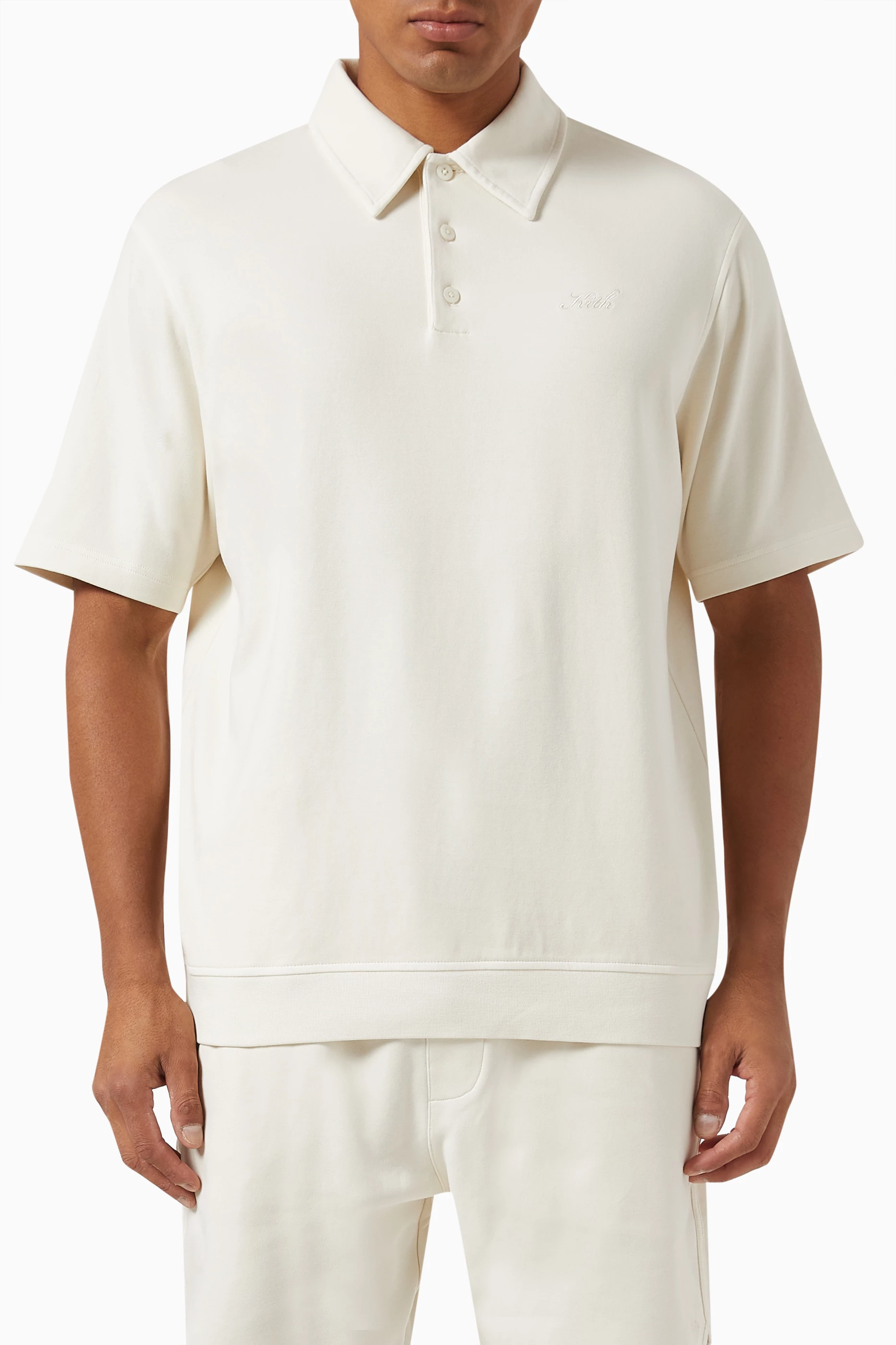 Buy Kith Neutral Crystal Wash Graham Polo Shirt in Cotton Interlock For Men  Online | Ounass Saudi