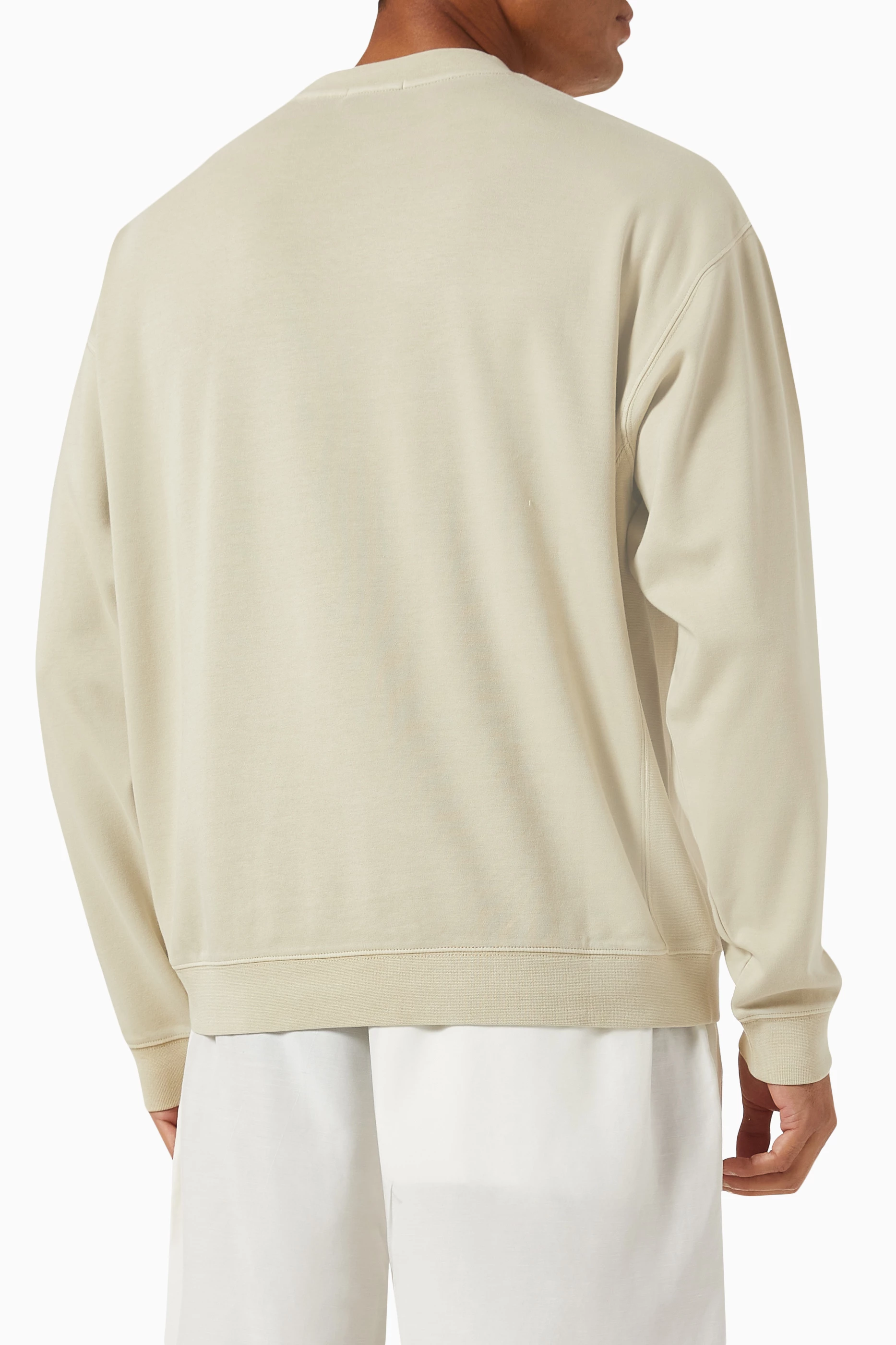 Buy Kith Neutral Crystal Wash Vintage Sweatshirt in Cotton For Men Online Ounass Saudi