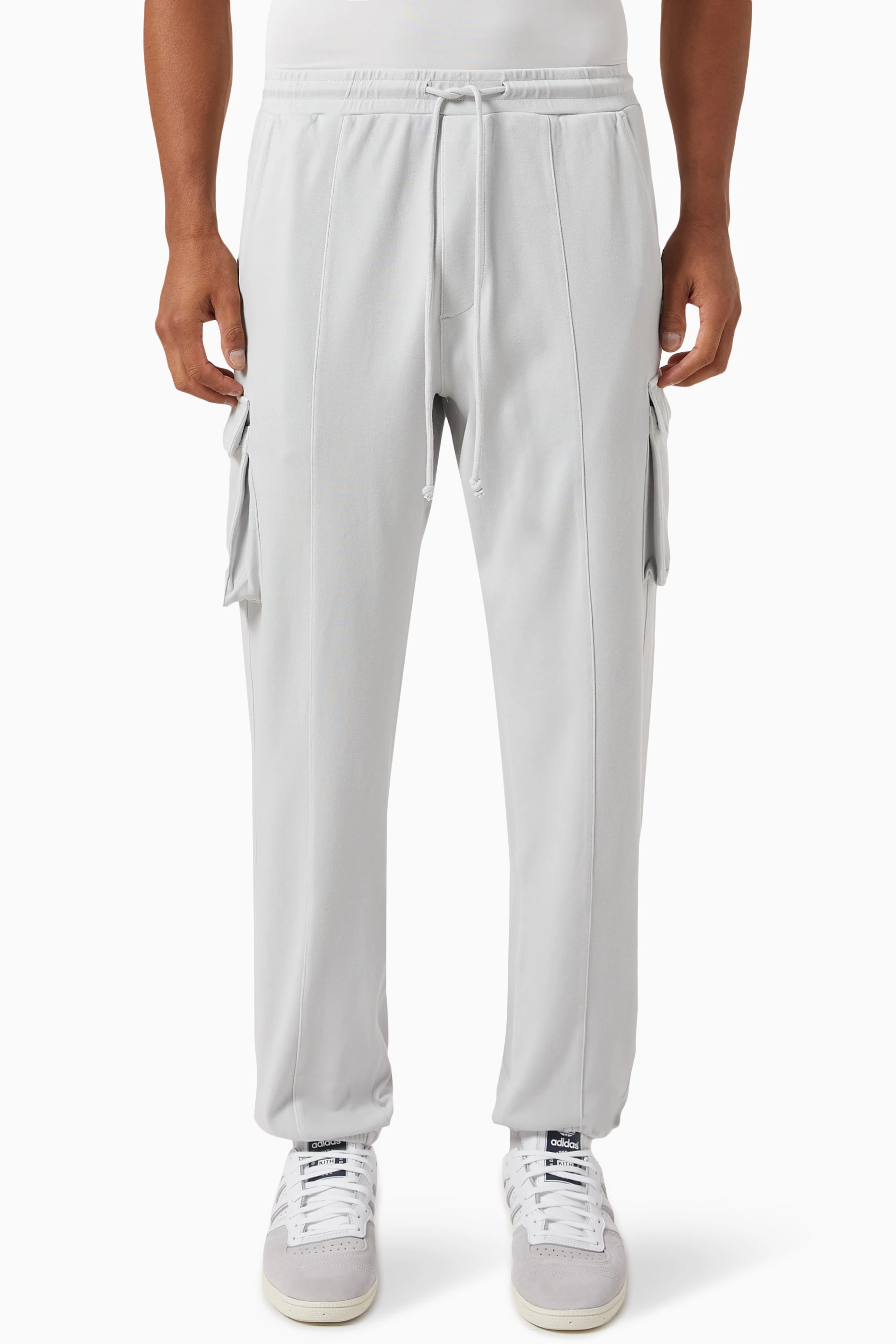 Buy Kith Grey Bleecker II Sweatpants in Interlock Fabric For Men Online Ounass Saudi