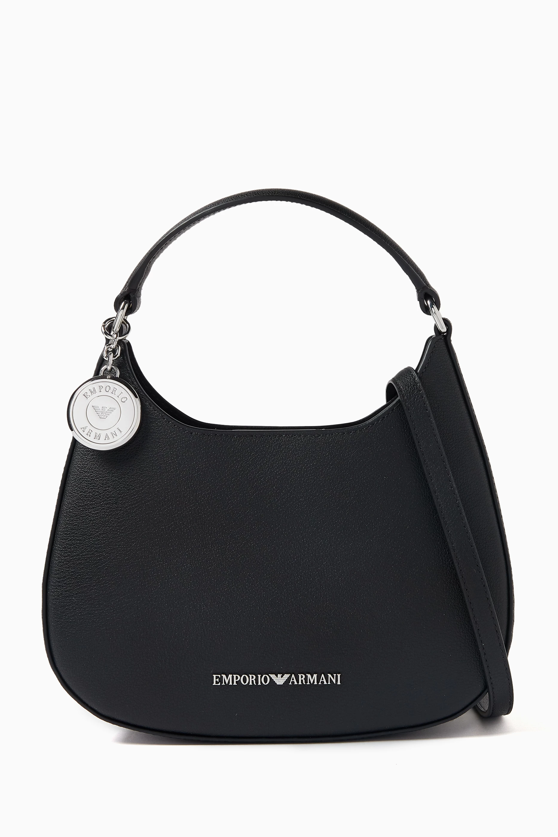 バッグ 00s EMPORIO ARMANI leather shoulder bag Emporio Armani Plain Leather Shoulder Bag | Oxygen Clothing