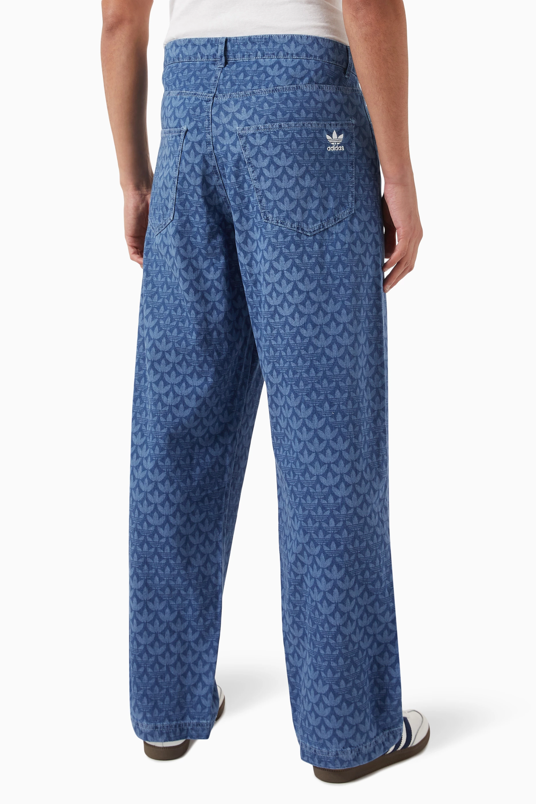 Buy adidas Multicolour Monogram Pants in Denim For Men Online Ounass Saudi