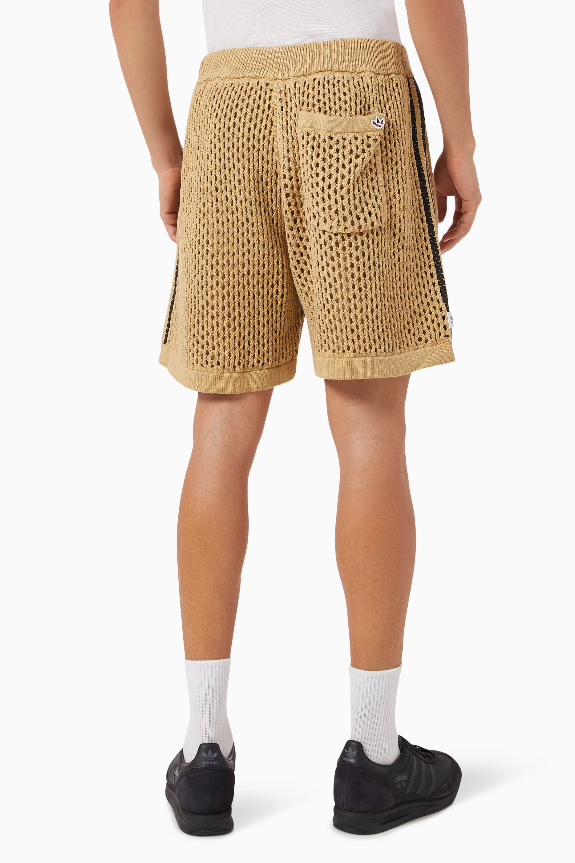 Buy adidas Neutral Clot Shorts in Crochet-knit For Men Online
