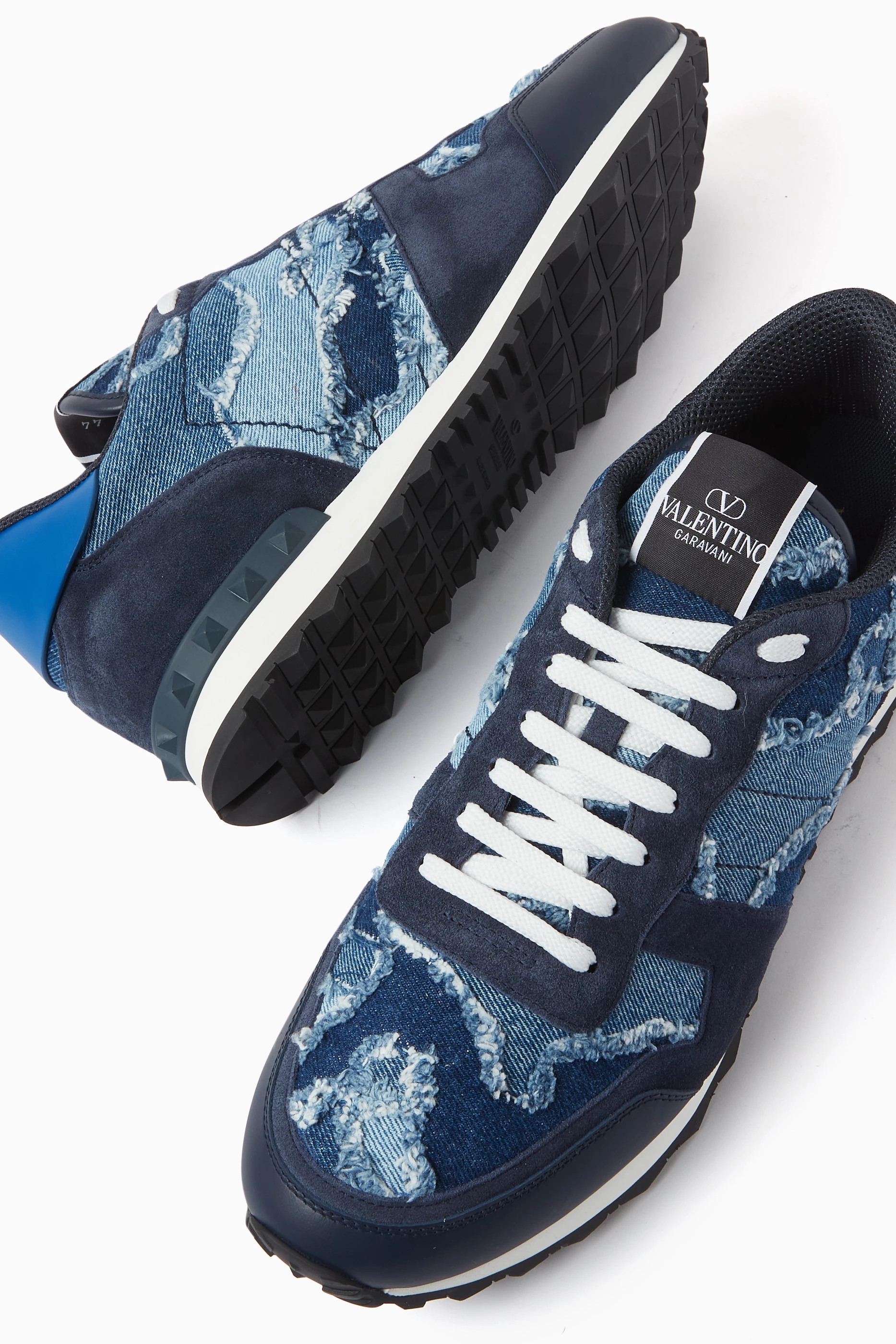 Mens blue valentino trainers shop
