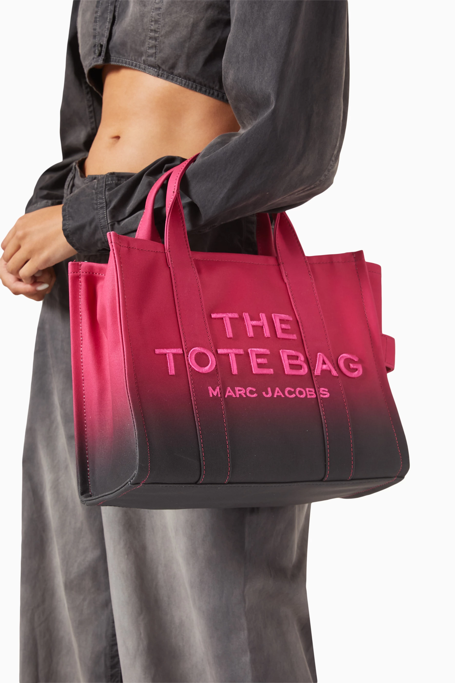 Buy Marc Jacobs Pink The Medium Ombre Tote Bag in Canvas For Women