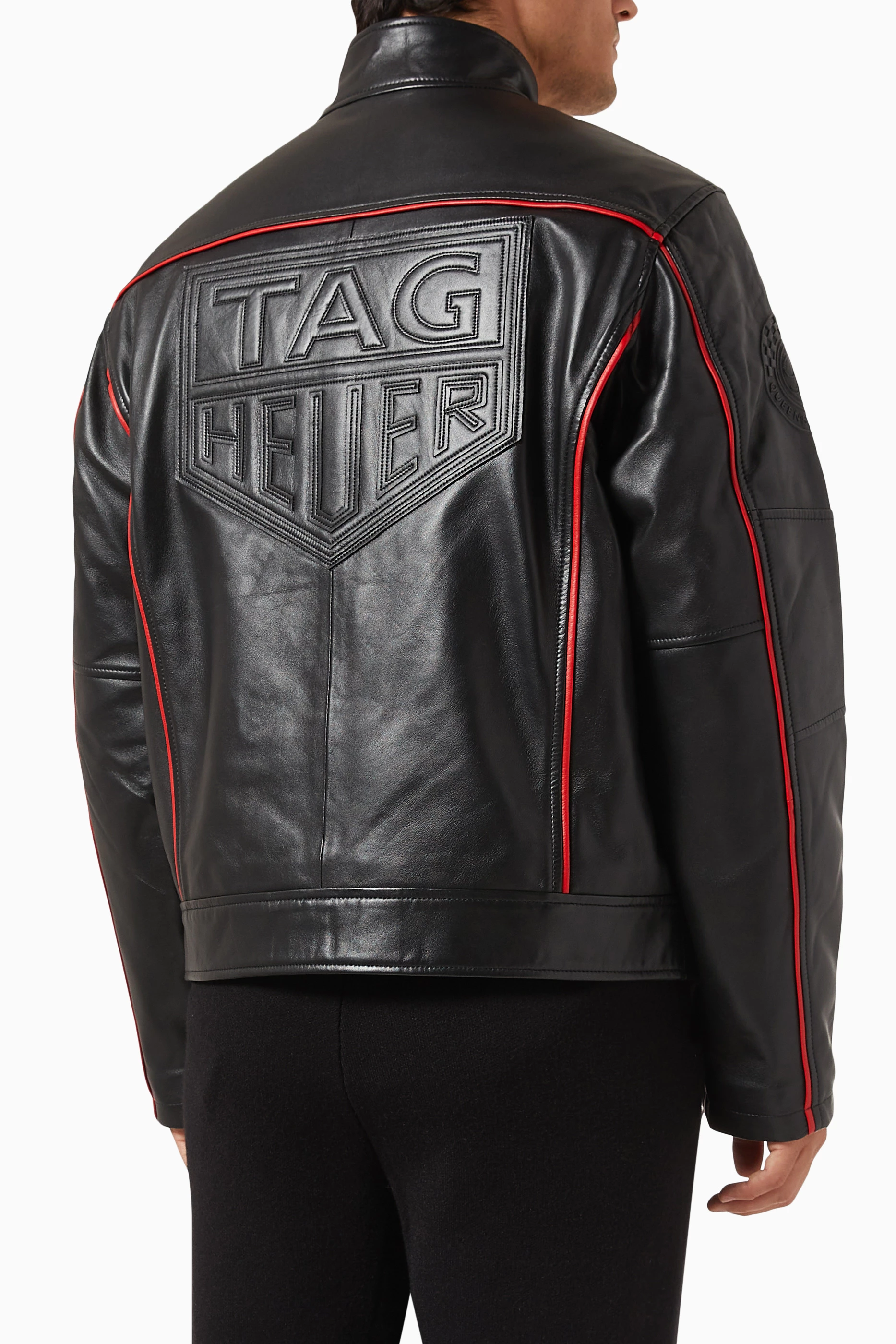 Buy Kith Black x TAG Heuer Formula 1 Racing Jacket in Leather For Men Online Ounass Saudi